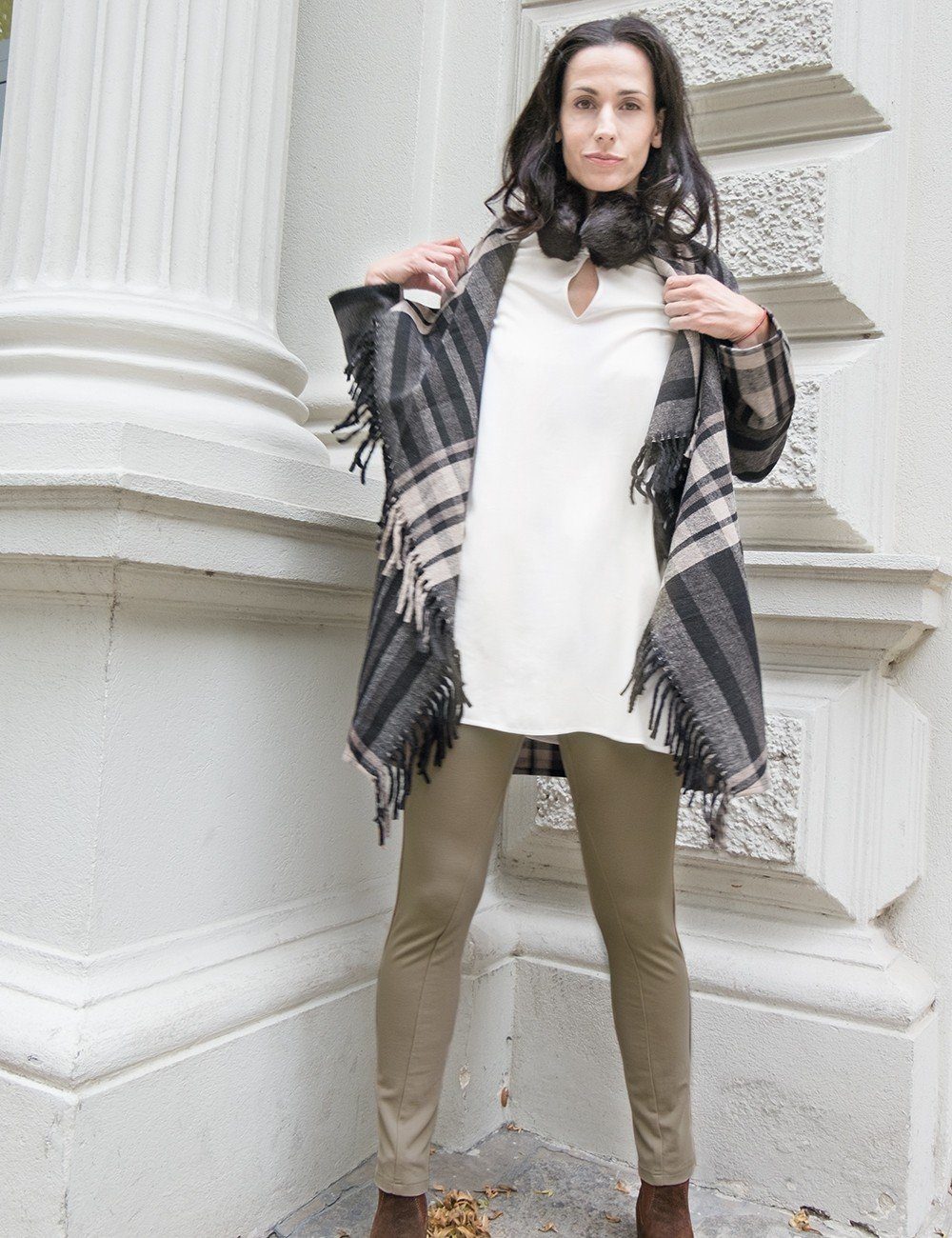 Brigitte von Boch Kaftan Oriente Tunika weiß