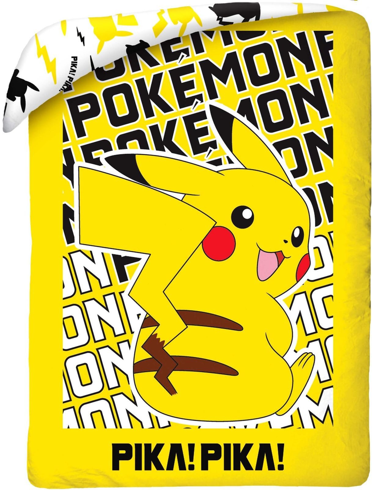 Halantex Bettwäsche Pokemon - PIKA! PIKA! - Bettwäsche-Set mit Wendemotiv, 135x200 & 80x80, Baumwolle, 100% Baumwolle – Bild 3 von 4