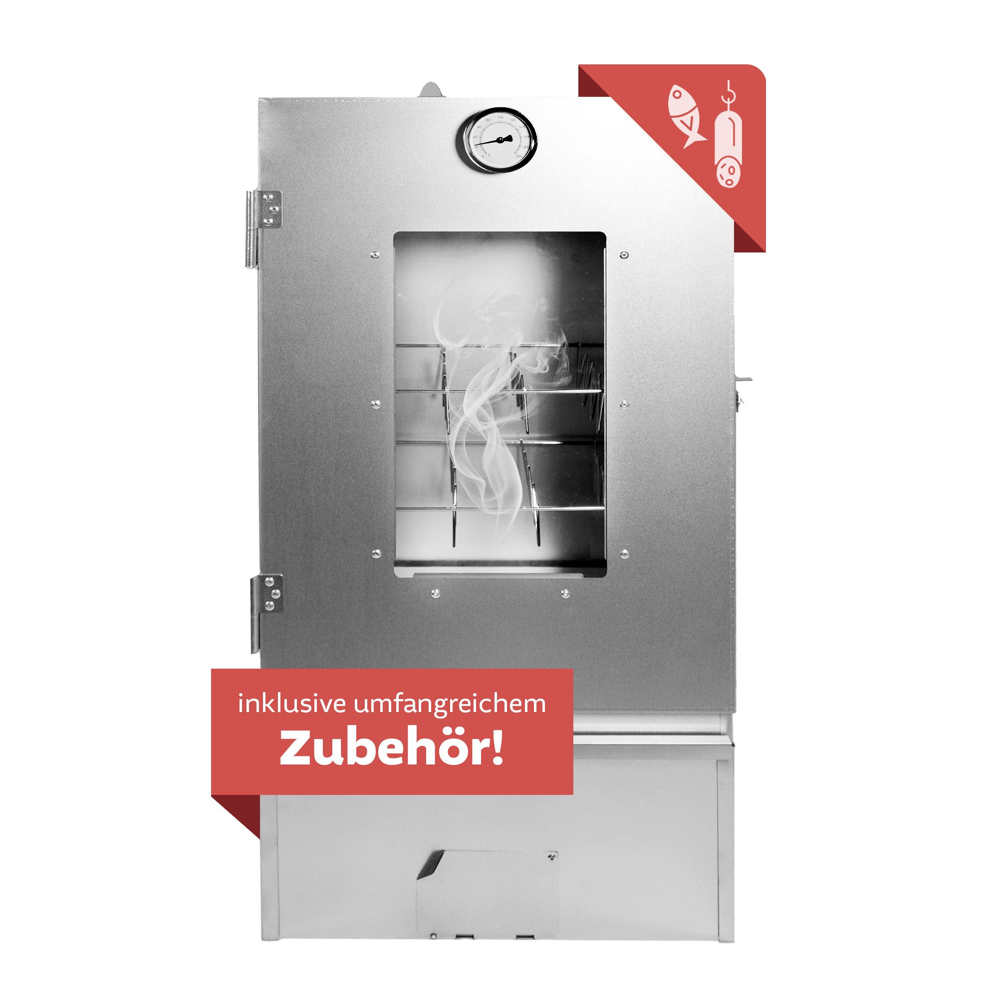 Lemodo Räucherofen Räucherofen mit umfangreichem Zubehör