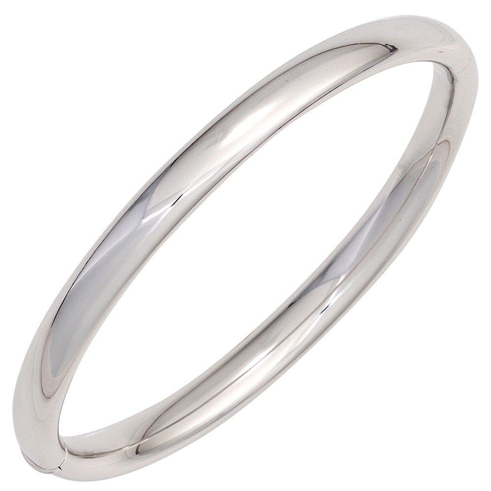 Armreif Armreif 57,6mm, 925 Silber glänzend oval