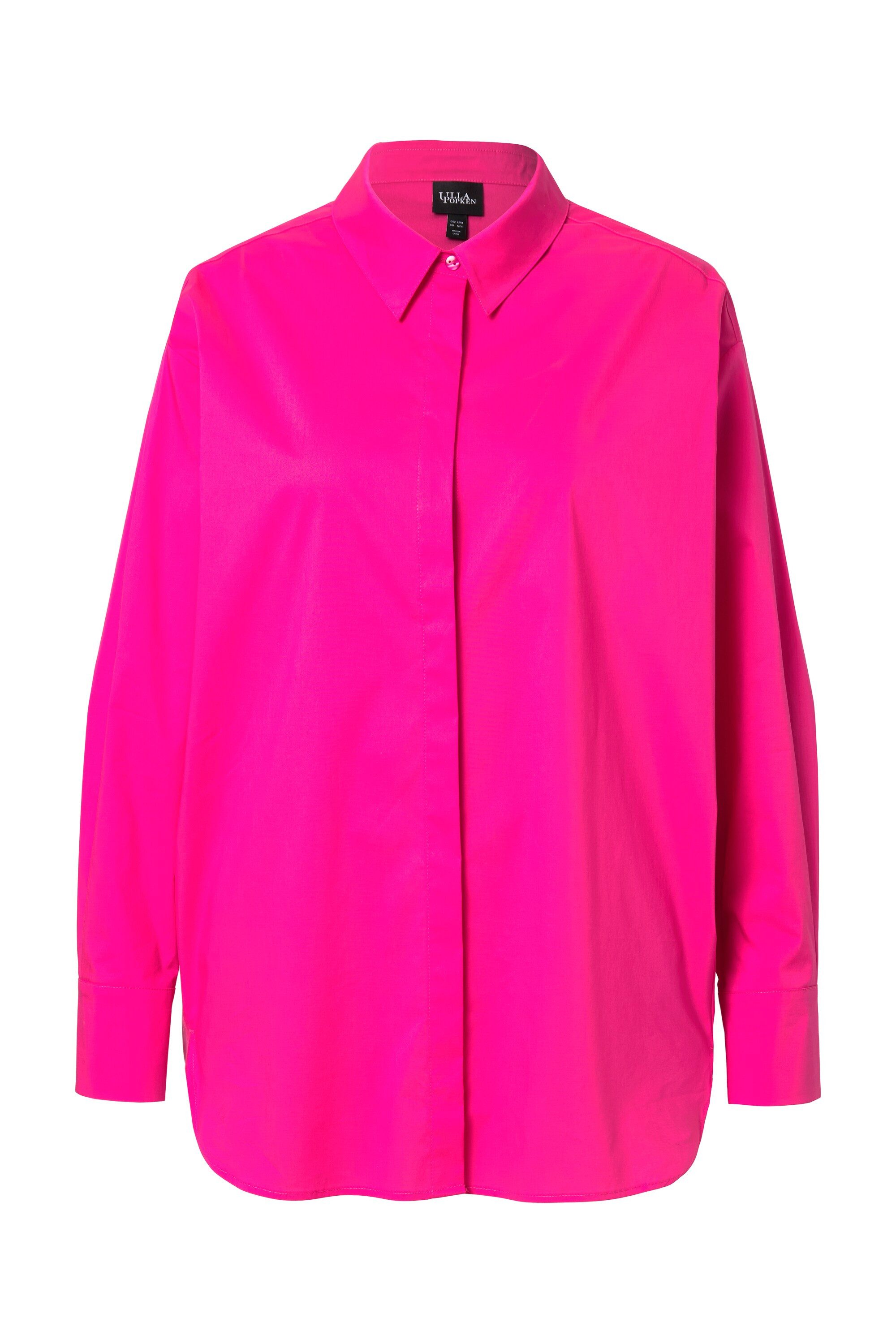 Ulla Popken Hemdbluse Hemdbluse oversized Langarm günstig online kaufen