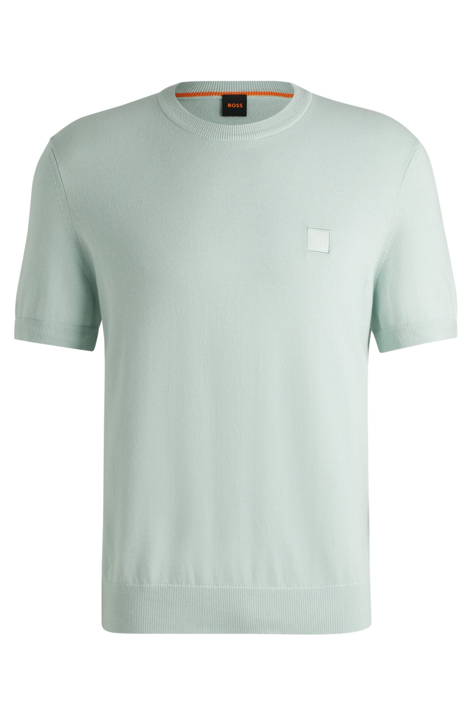 BOSS ORANGE T-Shirt Gestricktes Regular-Fit T-Shirt günstig online kaufen