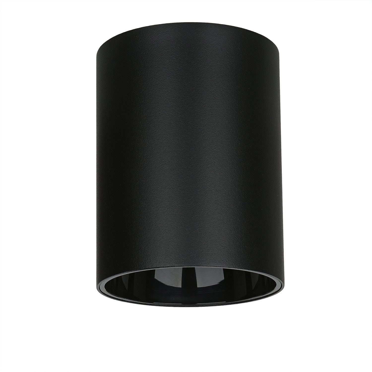 Licht-Erlebnisse Deckenleuchte EYE, ohne Leuchtmittel, Deckenlampe Schwarz GU10 Ø8,9cm rund Modern Schlafzimmer