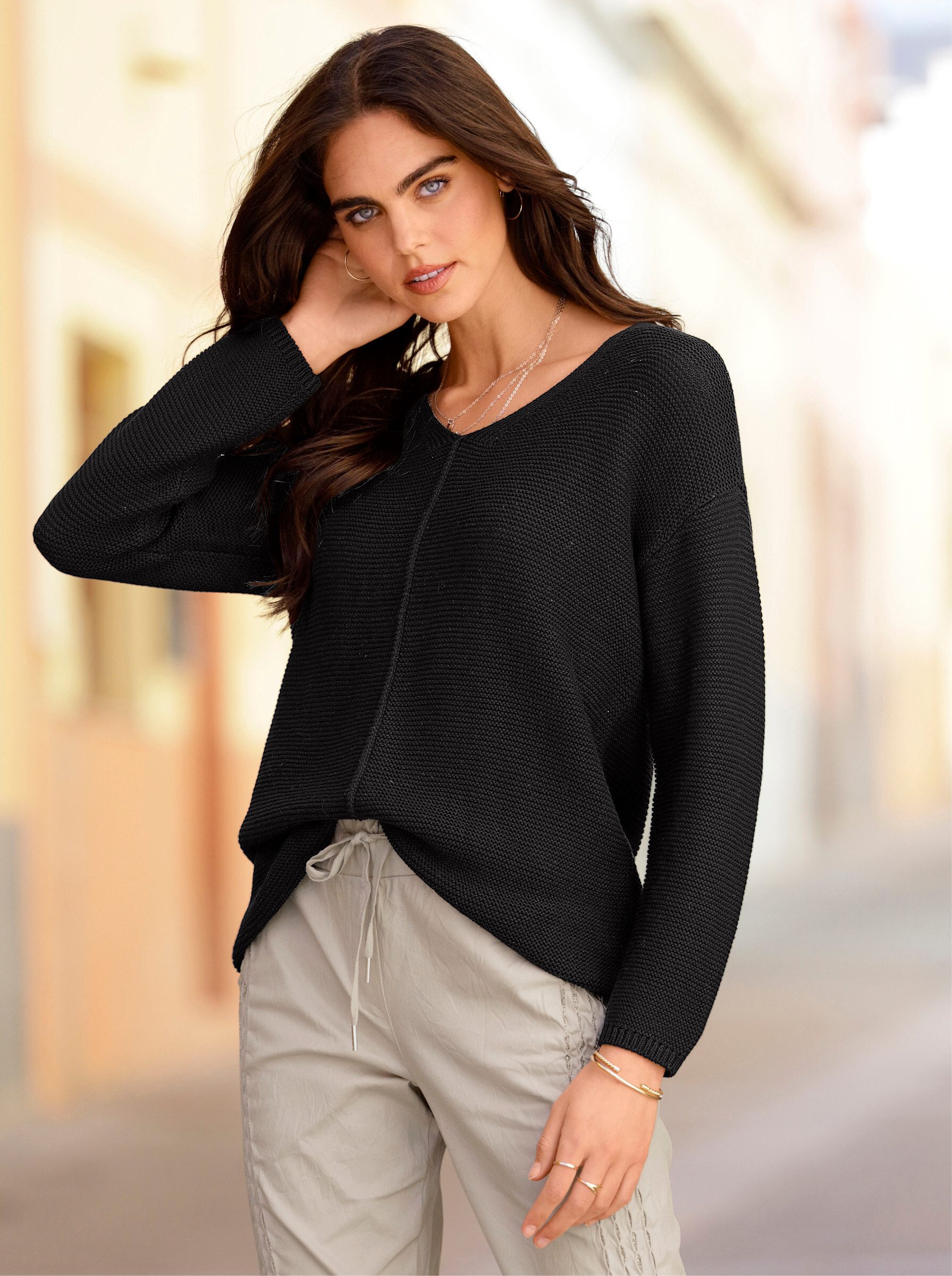 heine Strickpullover Pullover Langarm