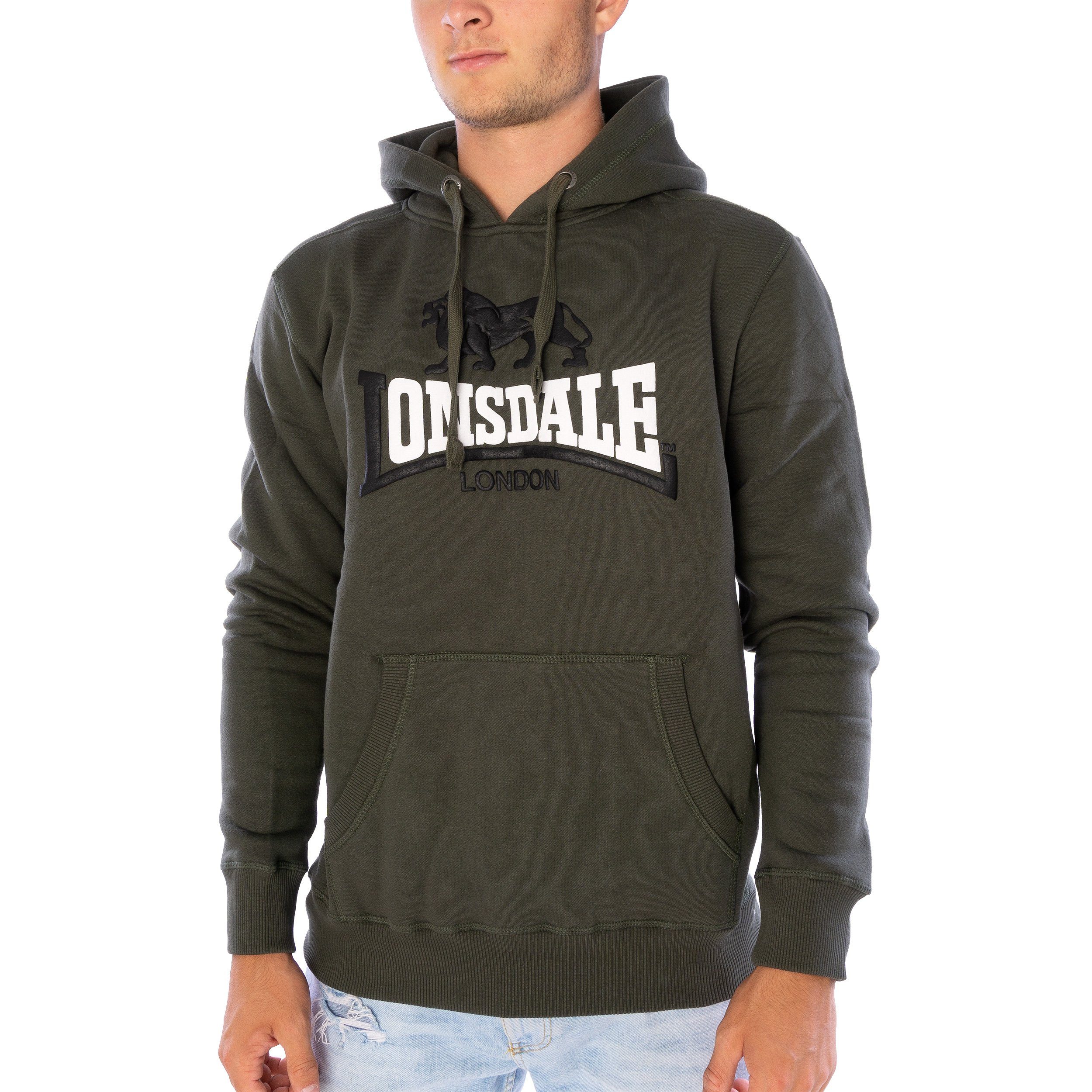 (1-tlg) 5054ol/blk Lonsdale Thurning Hoodie Hoodie Lonsdale