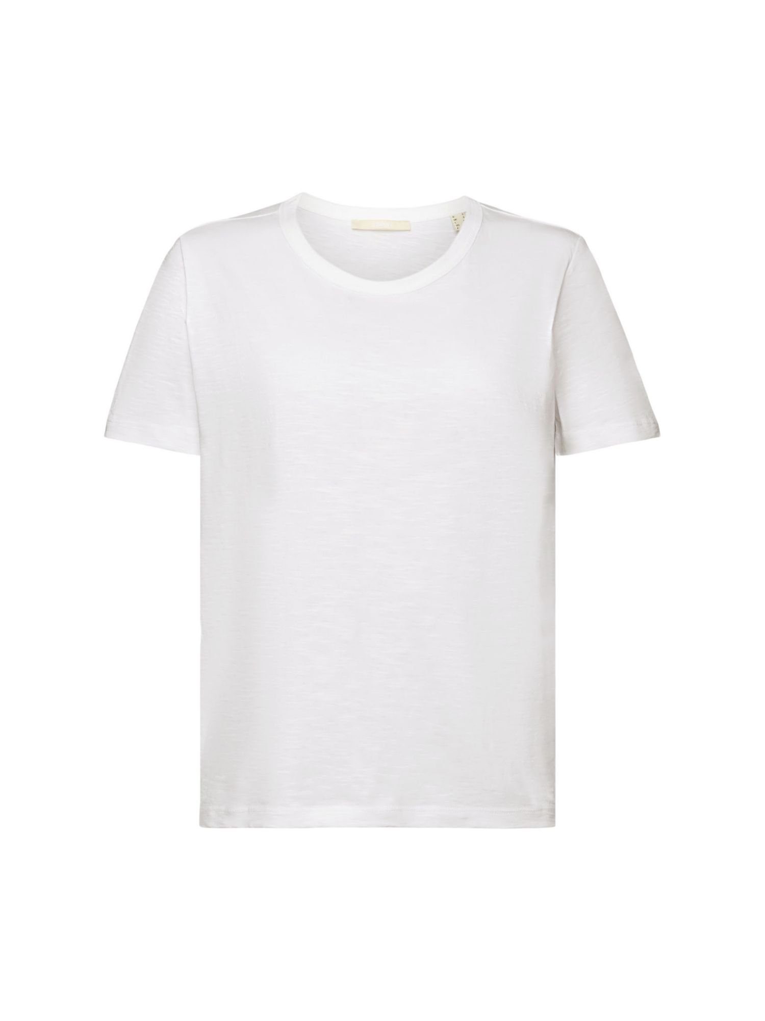 edc by Esprit T-Shirt T-Shirt aus Jersey, 100% Baumwolle (1-tlg) WHITE