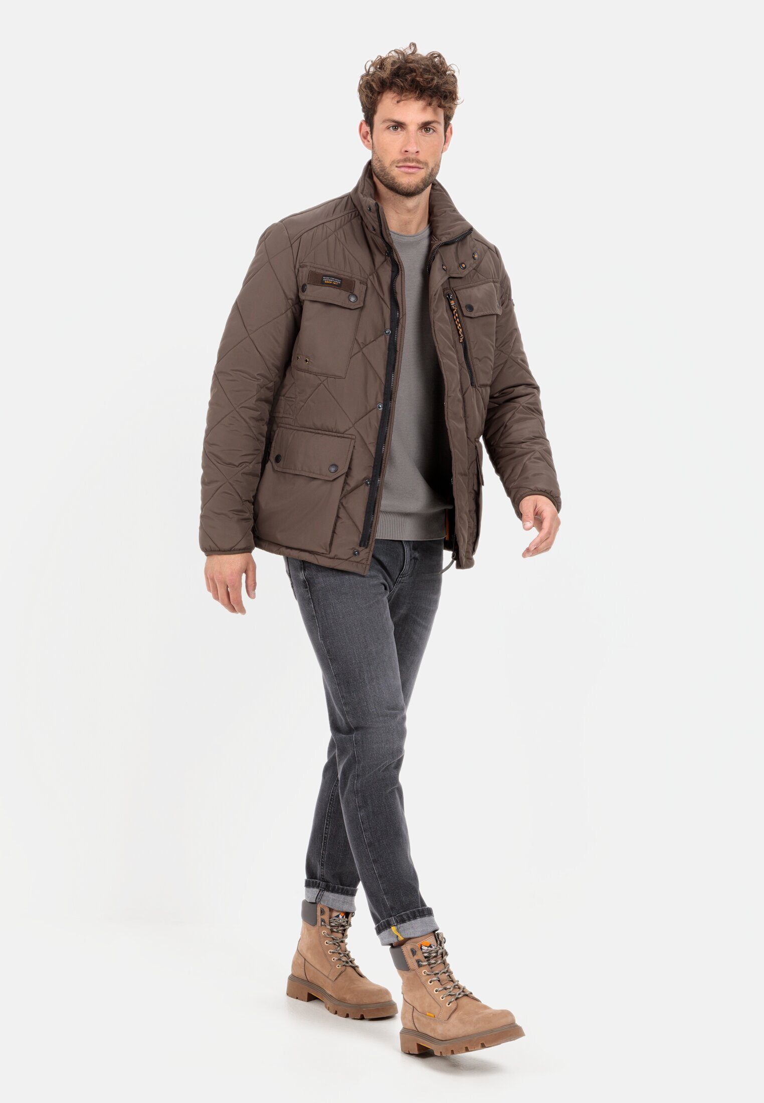 Braun Rautensteppung camel active Funktionsjacke mit