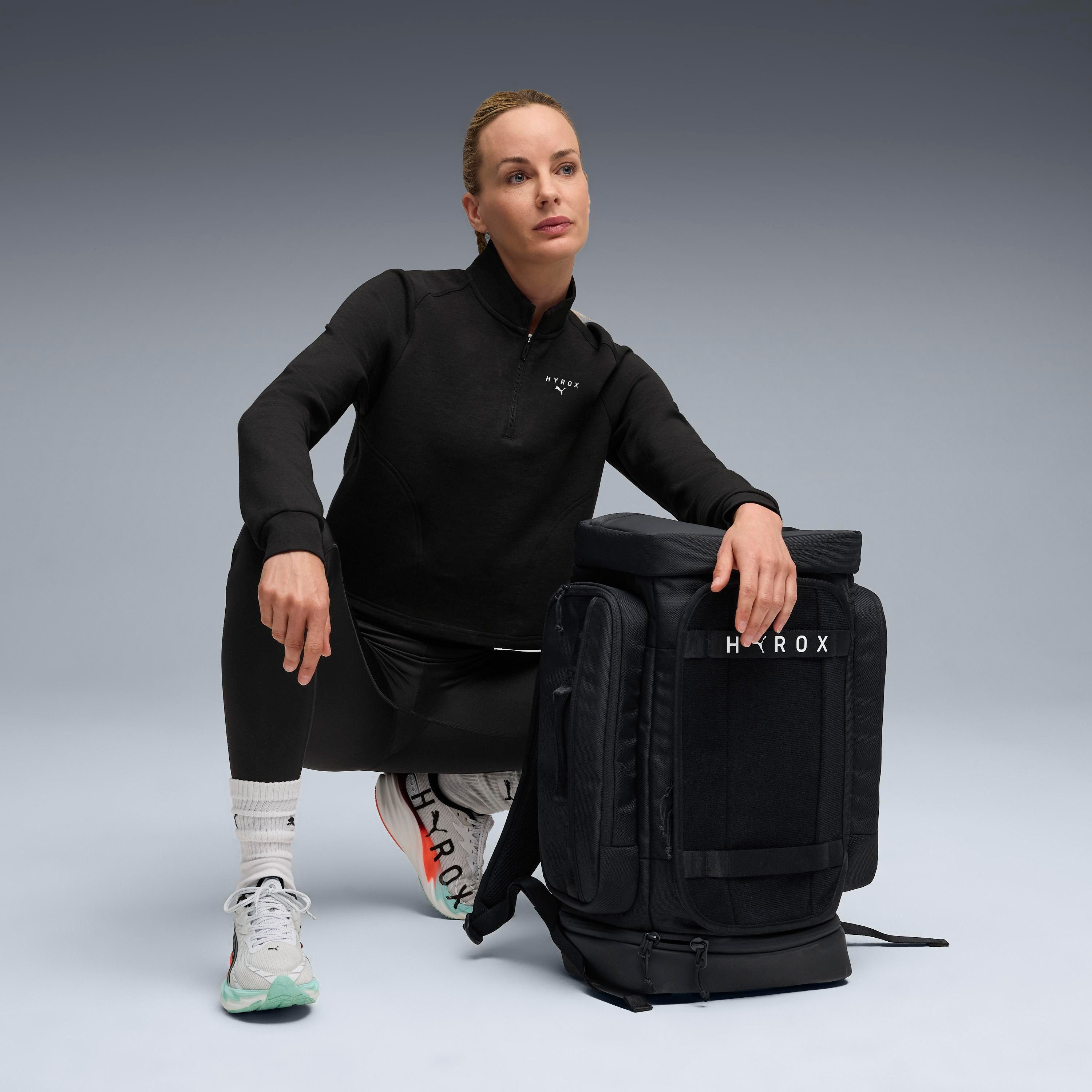 PUMA Kapuzensweatshirt W X HYROX CLOUDSPUN 14 ZIP mit Kapuze, mit angesetztem Bündchen, mit Vier-Wege-Stretch – Bild 4 von 5