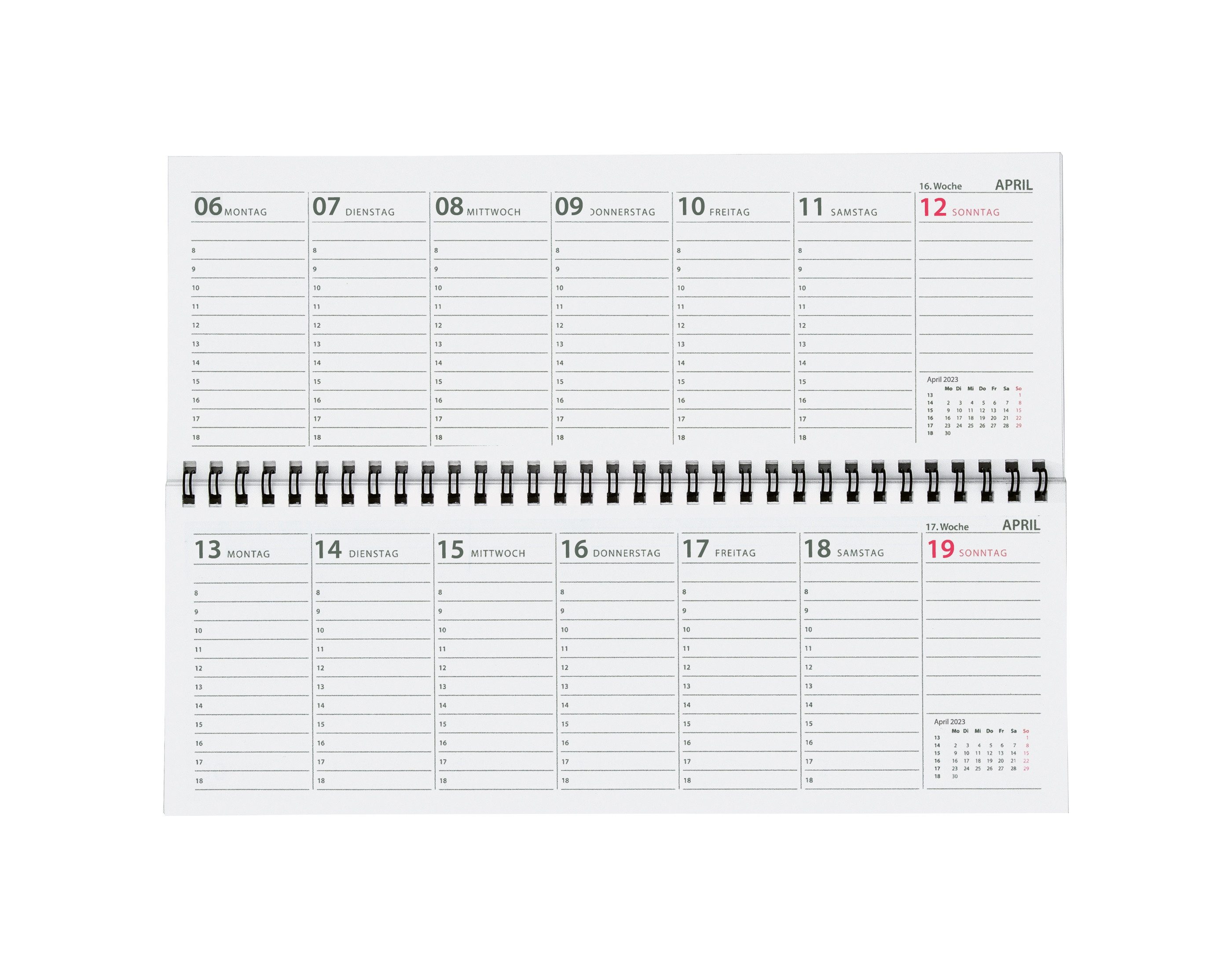 Stylex Schreibwaren Monatskalender Schreibtisch Kalender / 32 Blatt / Schreibtischquerkalender 2027