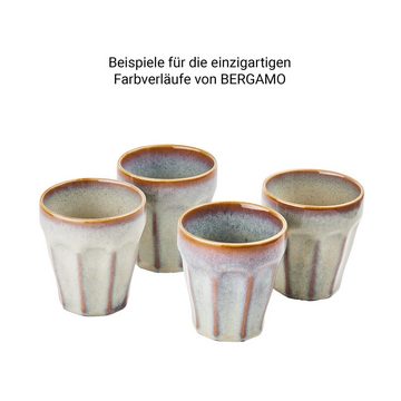 BUTLERS Tasse BERGAMO 6x Kaffeetasse 250ml, Steinzeug