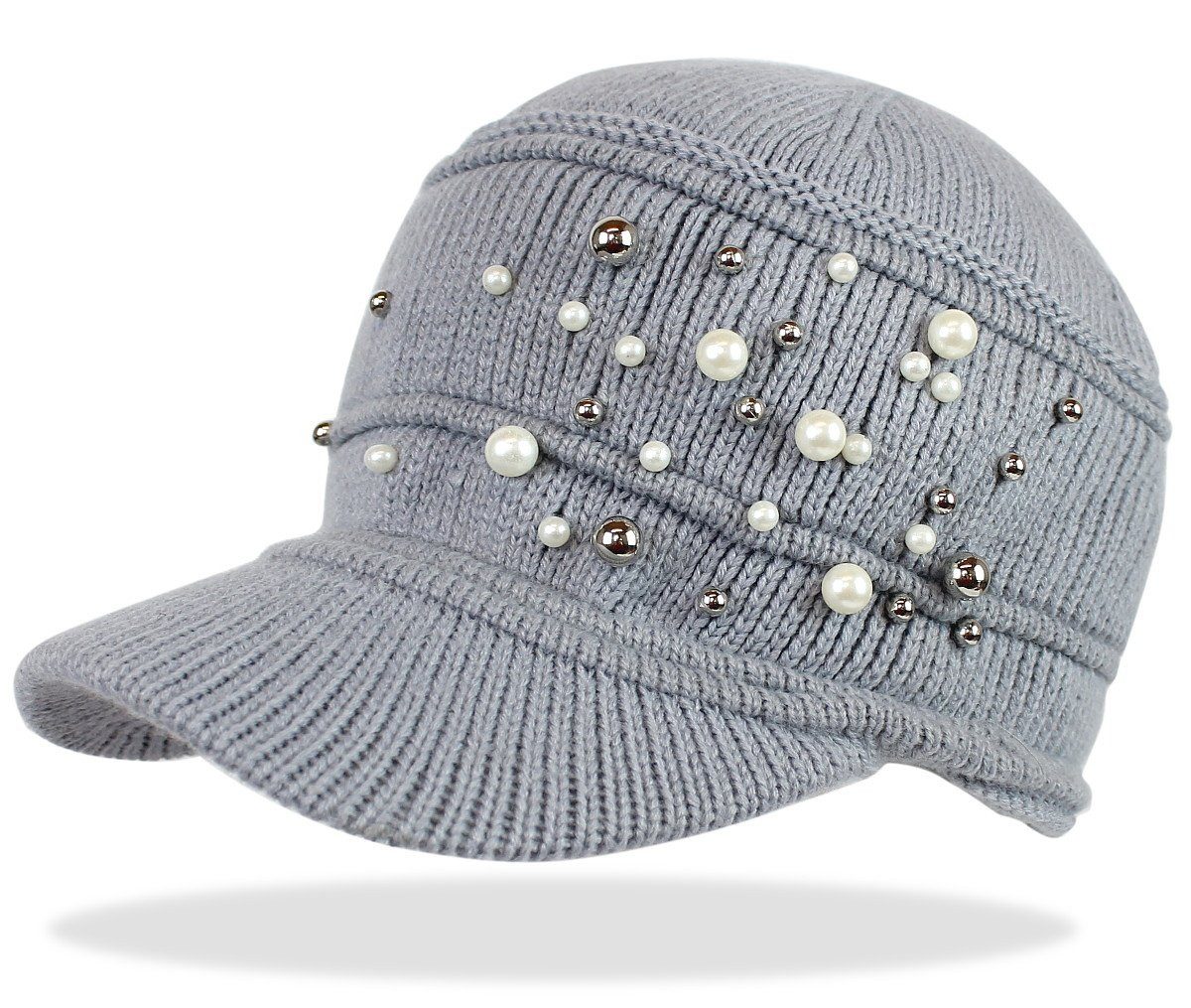 dy_mode Schirmmütze Damen Strickmütze mit Schirm günstig online kaufen