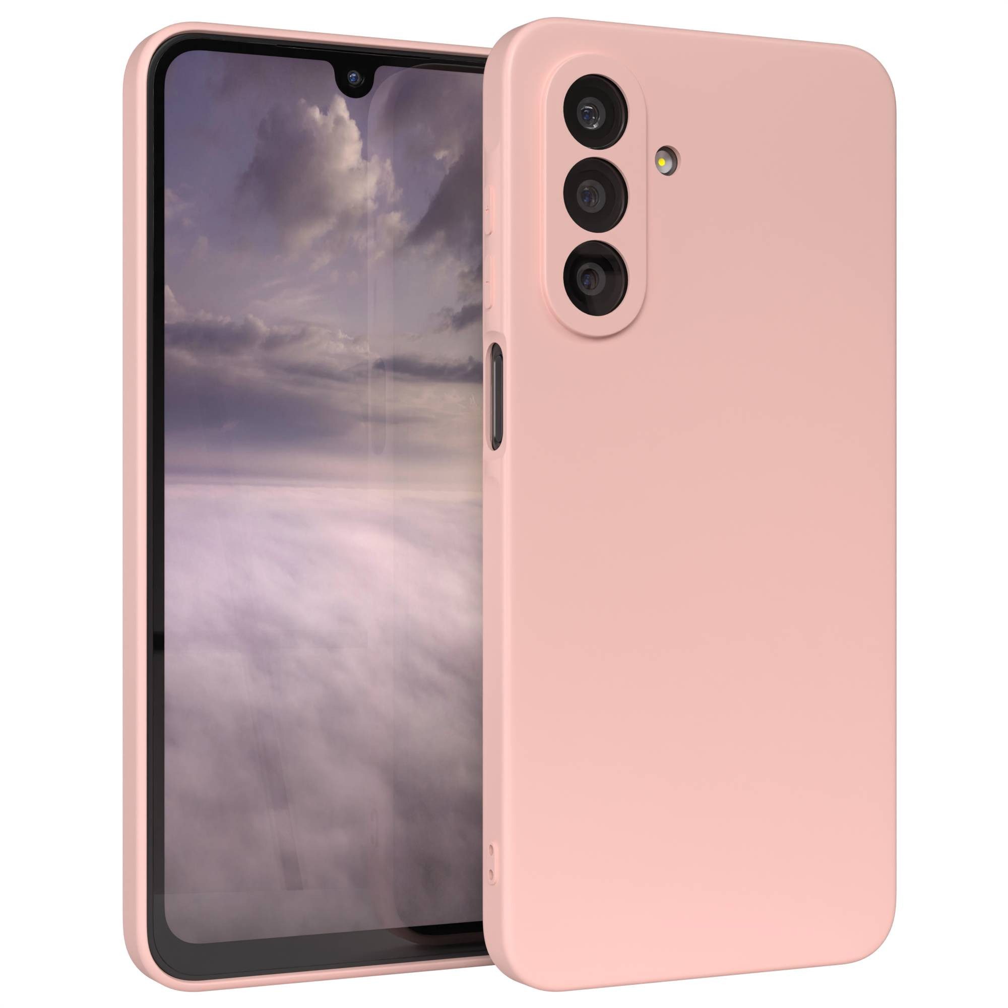 EAZY CASE Handyhülle für Samsung Galaxy A26 Hülle Silikon 6,7 Zoll, Hülle mit Kameraschutz Bumper Case Silikonschutzhülle Rosa / Altrosa