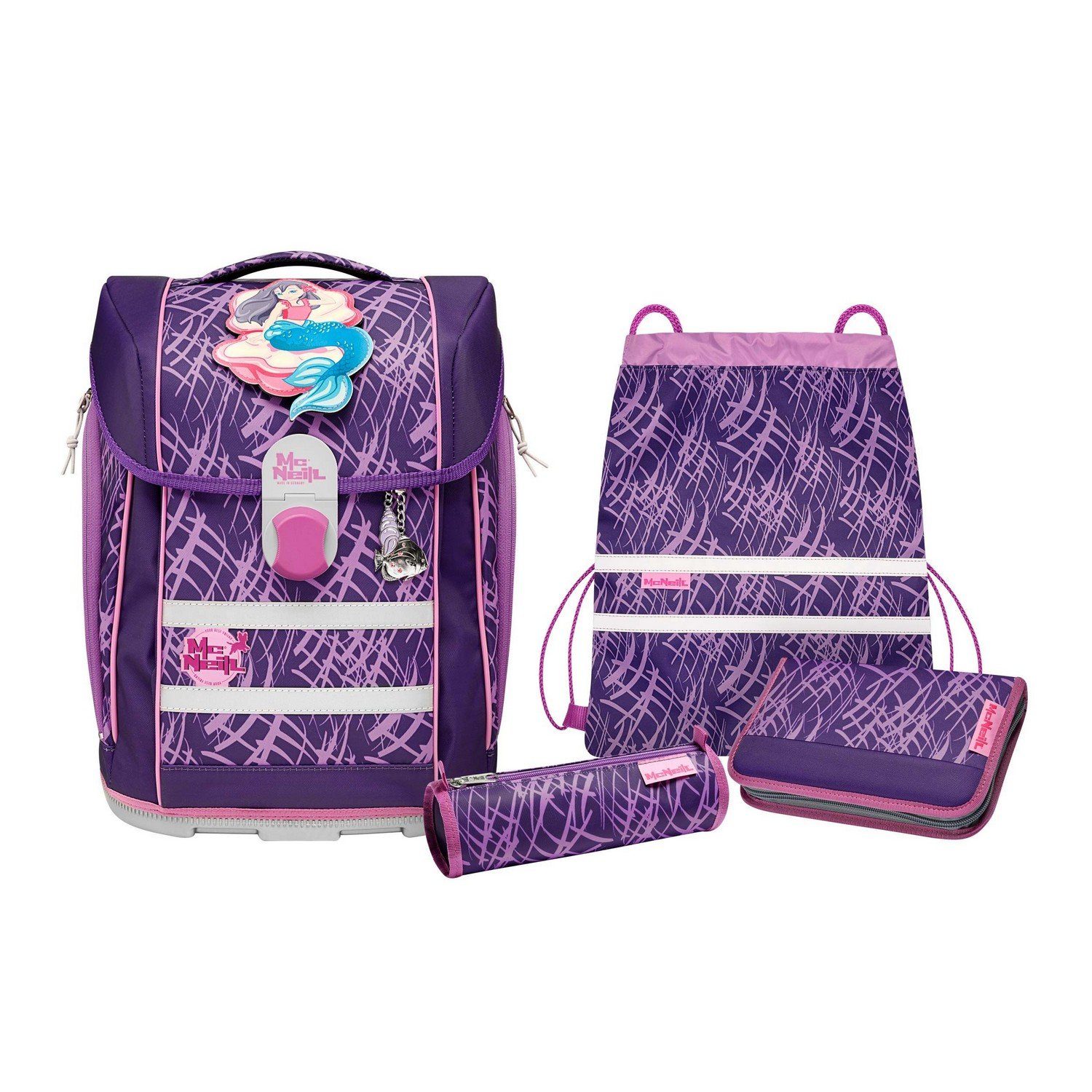 McNeill Schulranzen Schulranzen-Set McLight 2 6tlg. MAGIC