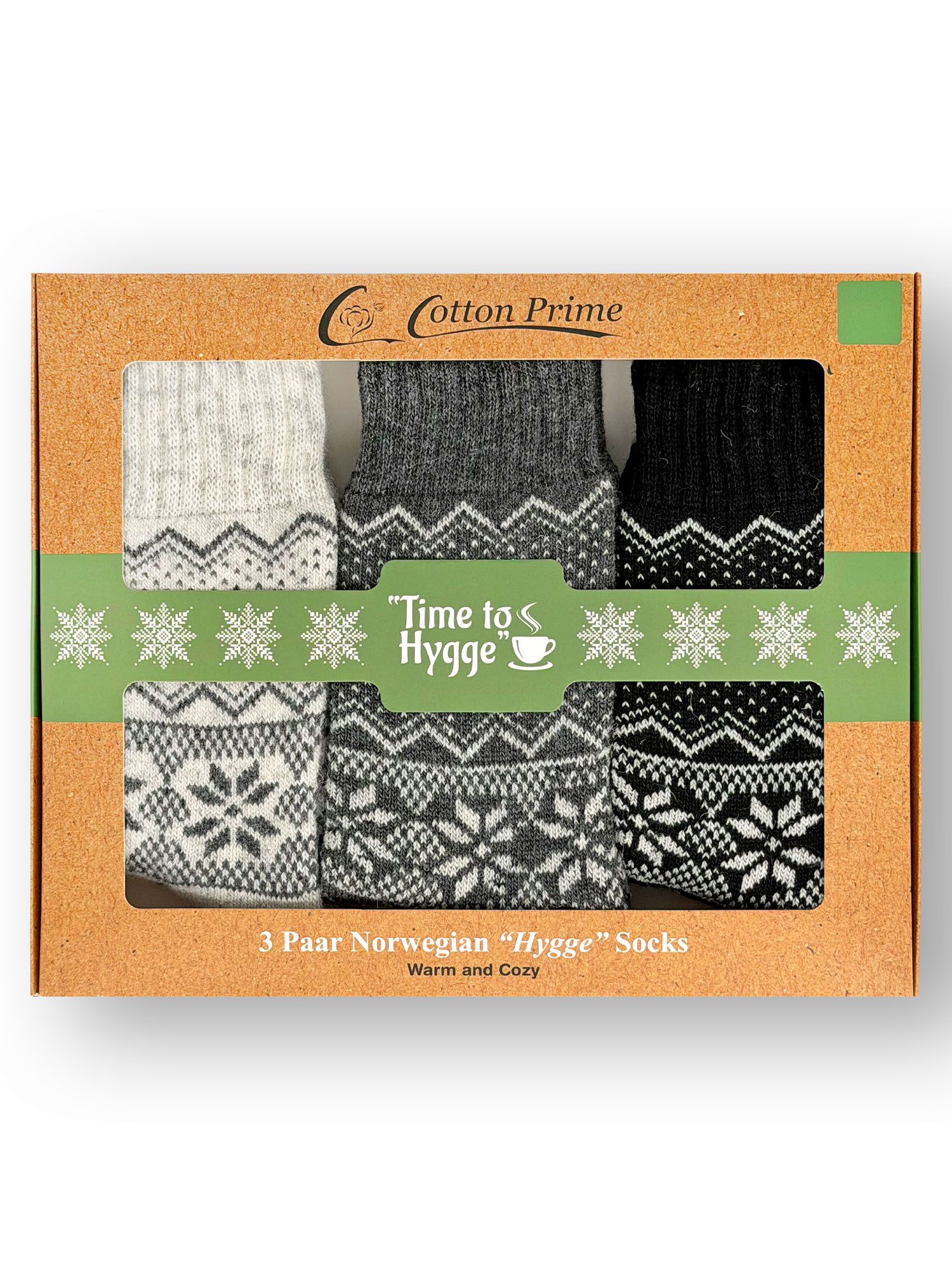 Vincent Creation® Socken (3-Paar) Hygge Socken mit Wolle