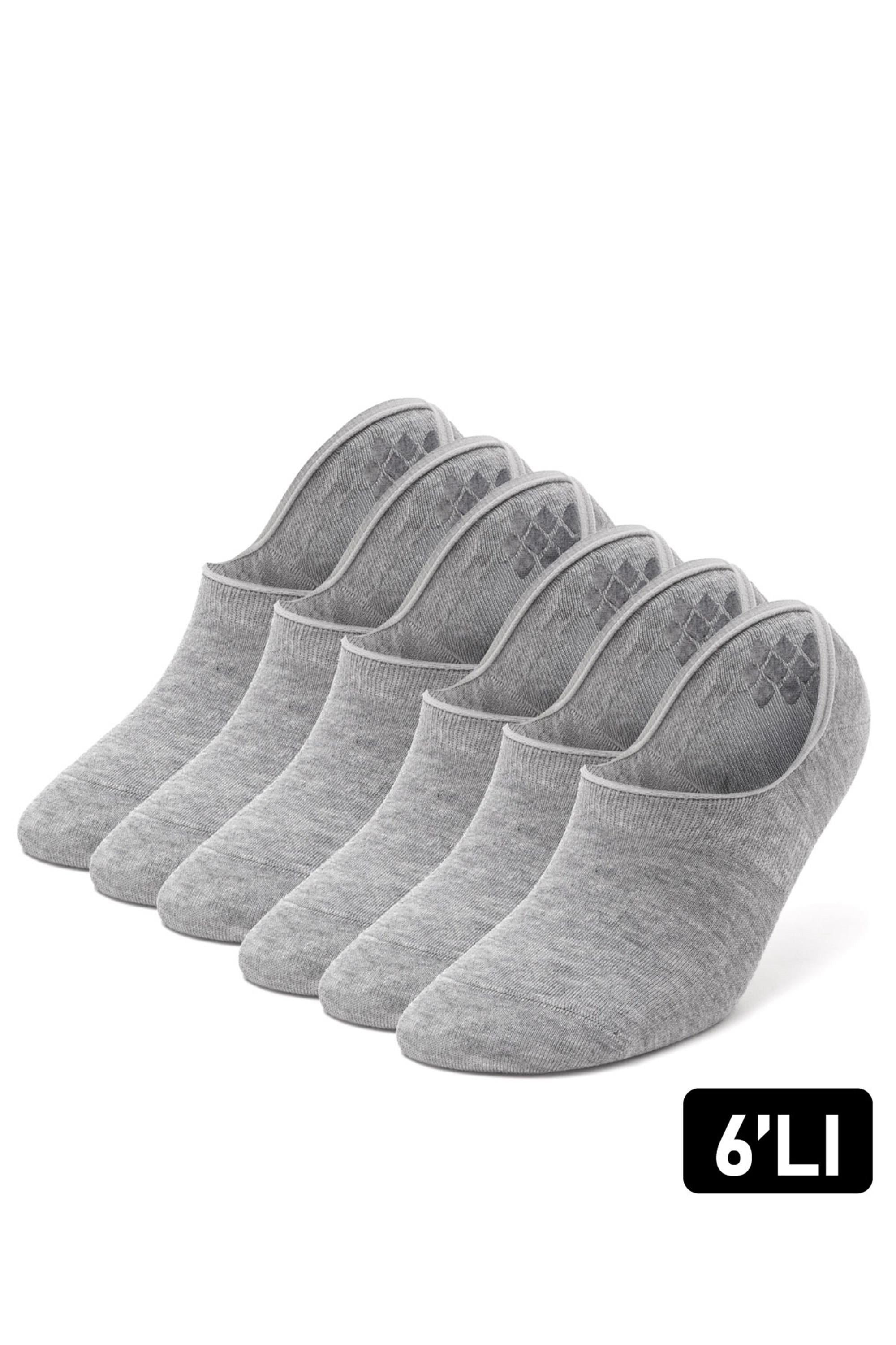 öts Herren 6er-Pack Bambus Gesundheitsstrümpfe Slipper