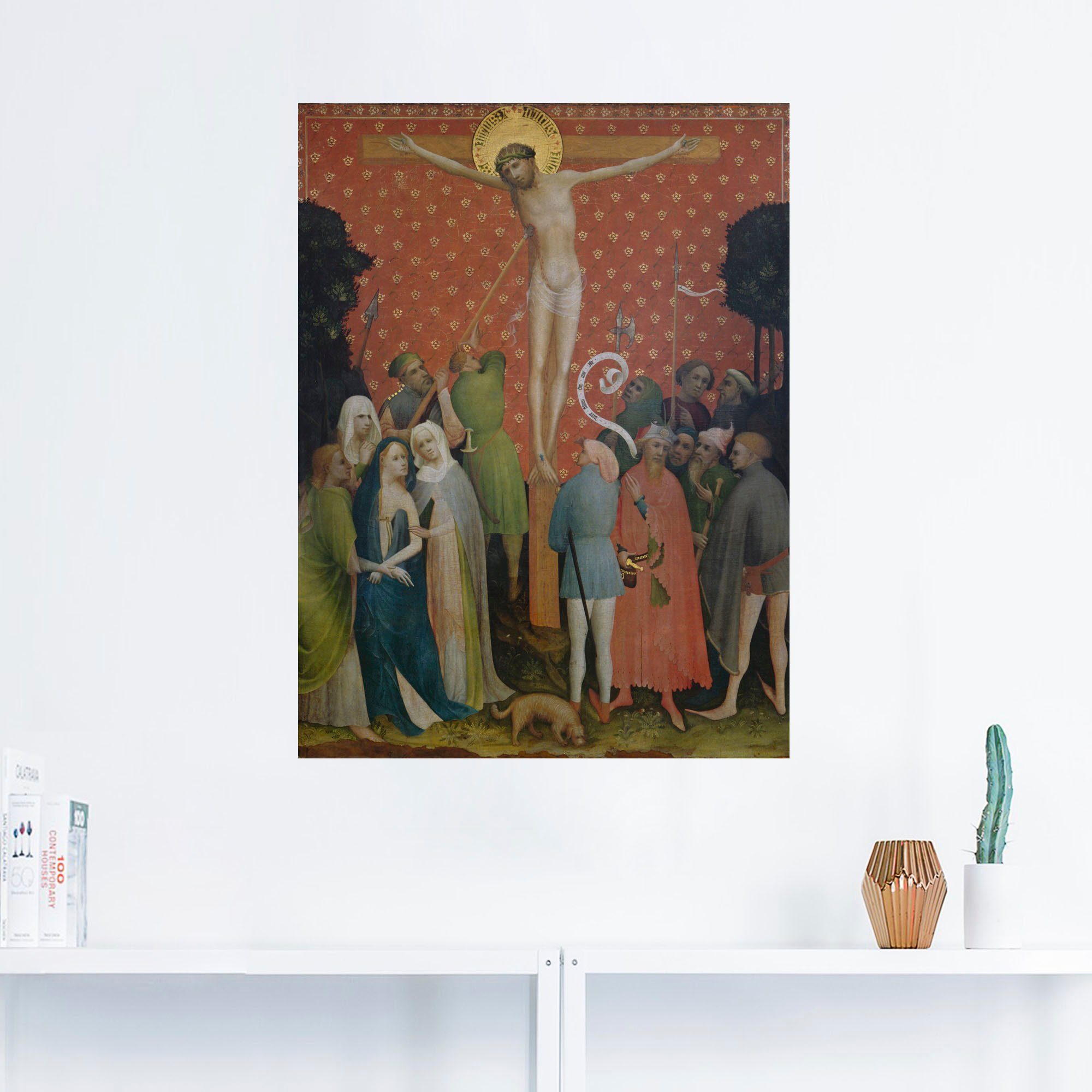 Außenflügel versch. Leinwandbild, Goldene Tafel. Wandaufkleber Poster oder St), Religion in Wandbild Größen (1 als I, Artland