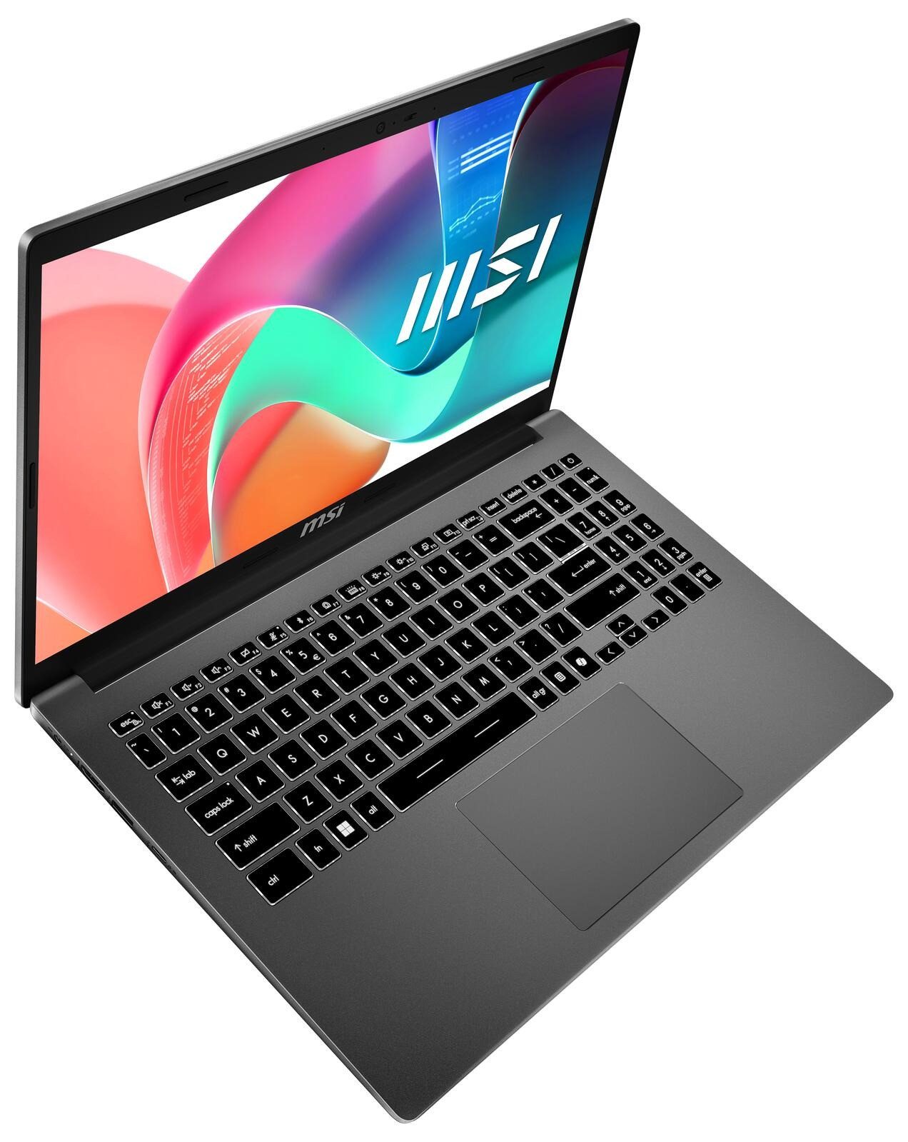 MSI Modern 15 F13MG Laptop Intel Core i5 bis 4,6 GHz 16GB RAM 512GB SSD Business-Notebook (39,6 cm/15,6 Zoll, Intel Core i5 1334U, Intel Iris Xe Graphics, 16 GB, 512 GB SSD, 3x USB Type-A 3.2, USB Type-C 3.2, HDMI, DisplayPort, RJ-45, Wi-Fi 6E)