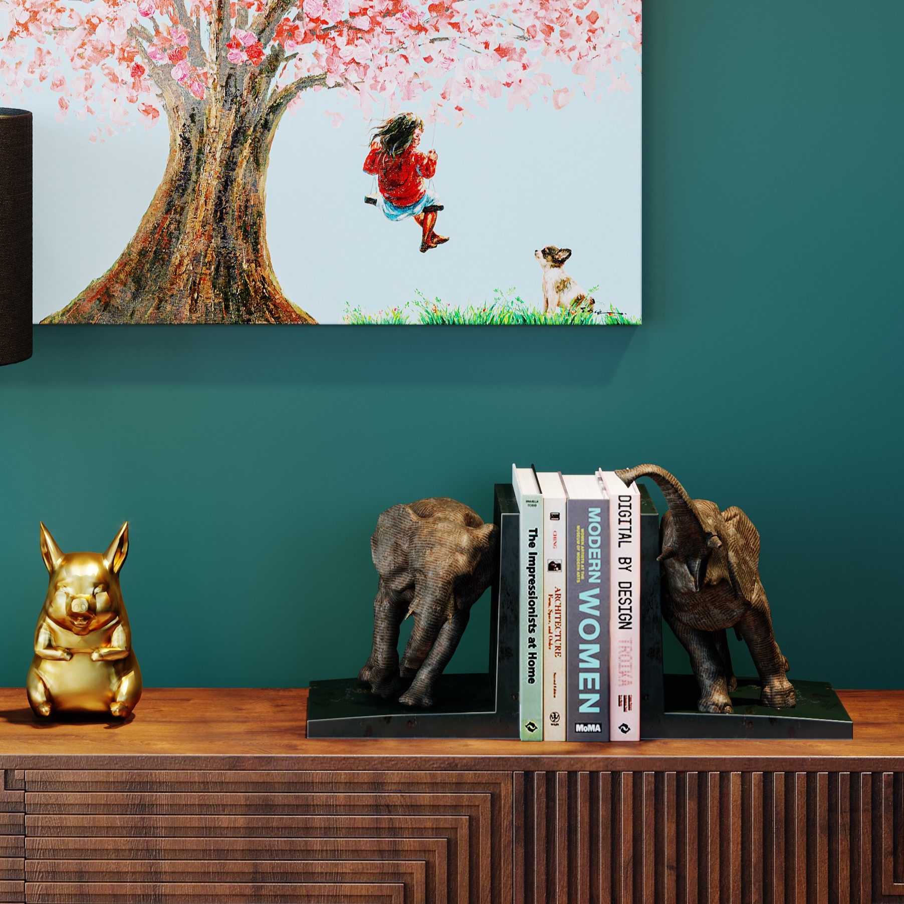 Kare Design Buchstütze Elephants 42 (Set, 2 St), aus Polyresin