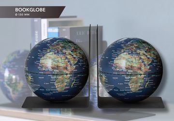 TROIKA Globus Globen-Set mit Buchstützen aus Metall BOOKGLOBE