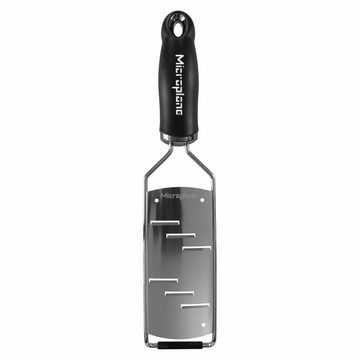 Microplane Küchenreibe Große Raspel Gourmet, Edelstahl, Kunststoff, Gummi