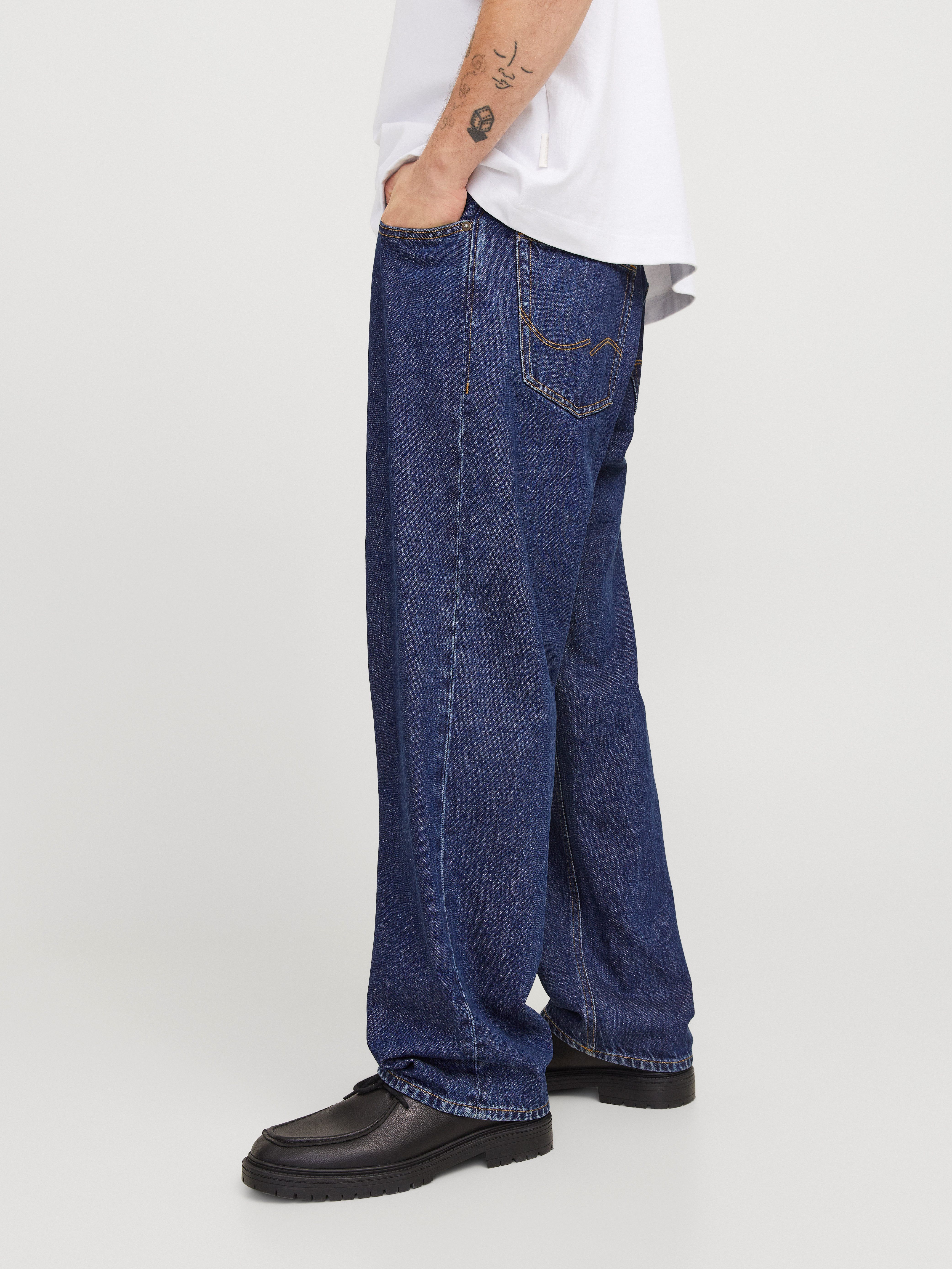 Jack & Jones Relax-fit-Jeans JJIALEX mit cleanem Look und Taschenvielfalt Baumwolle, relax fit