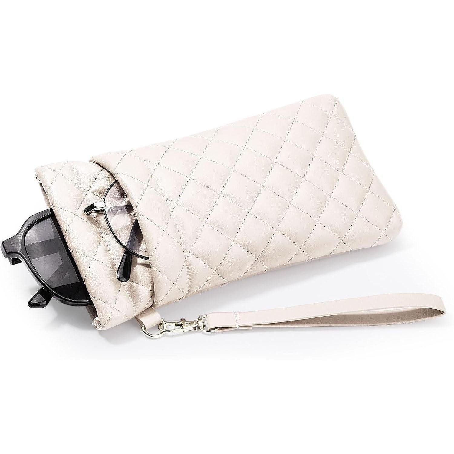 LuxusKollektion Brillenetui Brillenetui PU Leder Handschlaufe Sonnenbrillen Hautfarbe