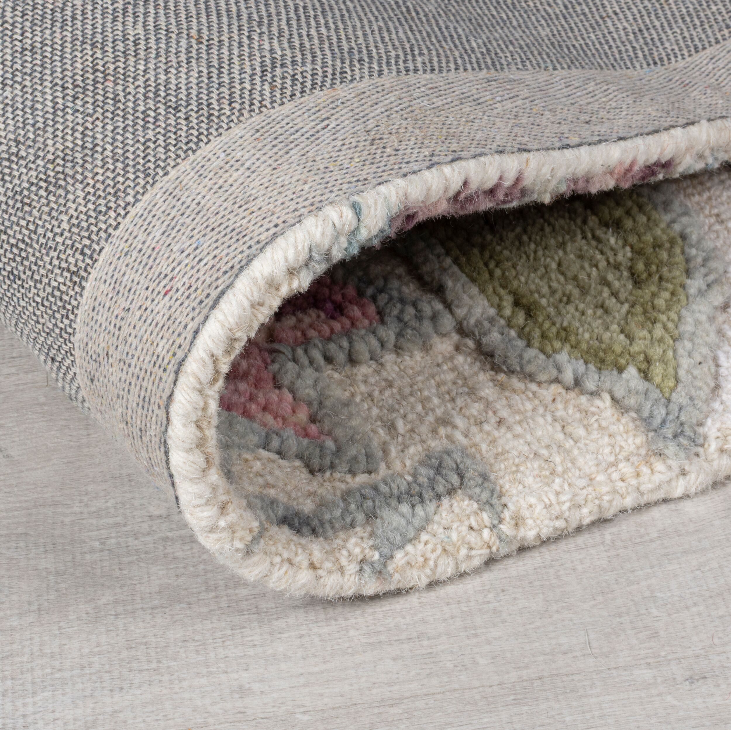 FLAIR RUGS Wollteppich Tania Floral, rechteckig, Höhe: 19 mm, mit verspieltem Blumen-Design