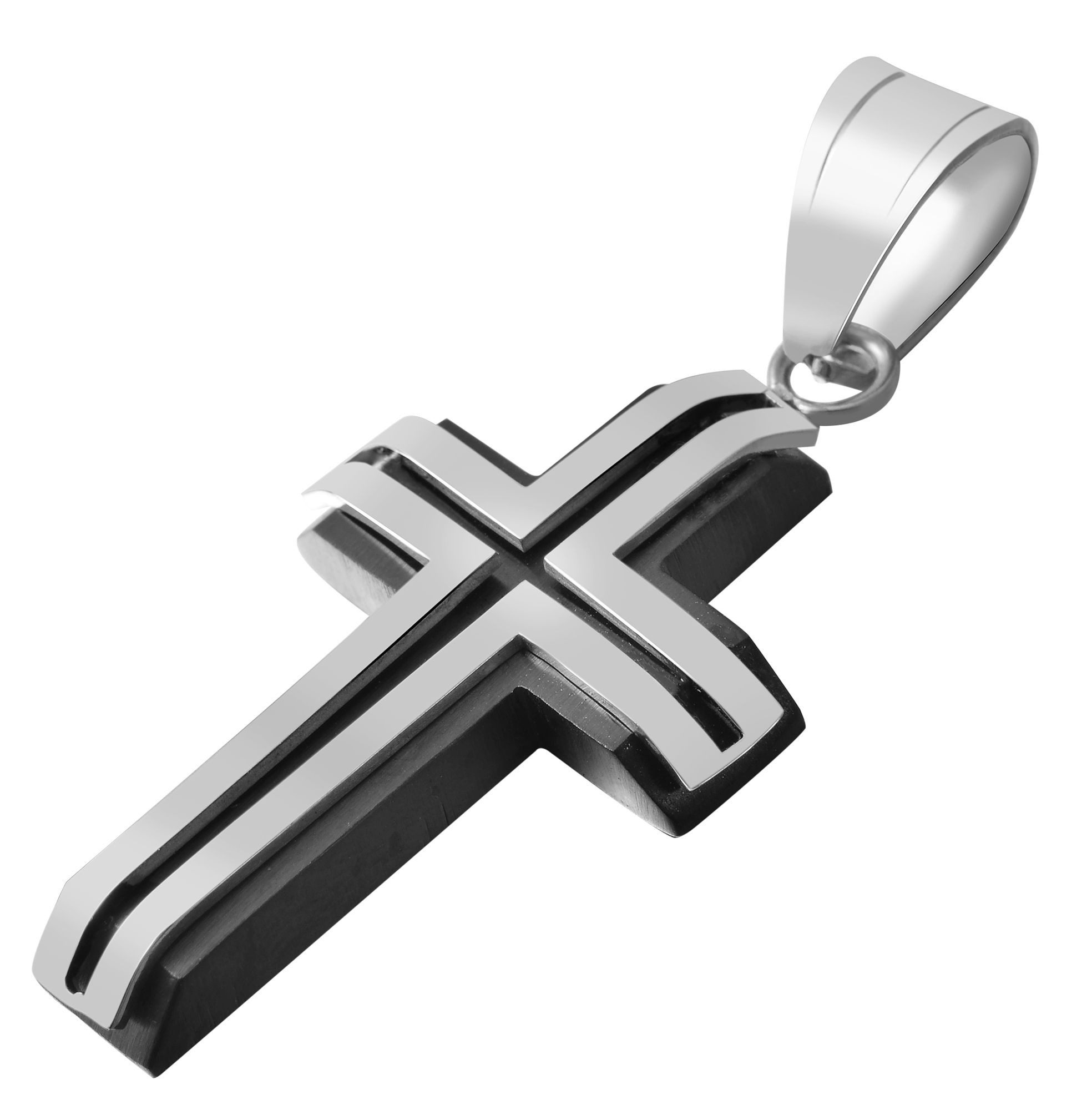 Kettenanhänger Anhänger – Kreuz Kreuzanhänger aus Edelstahl