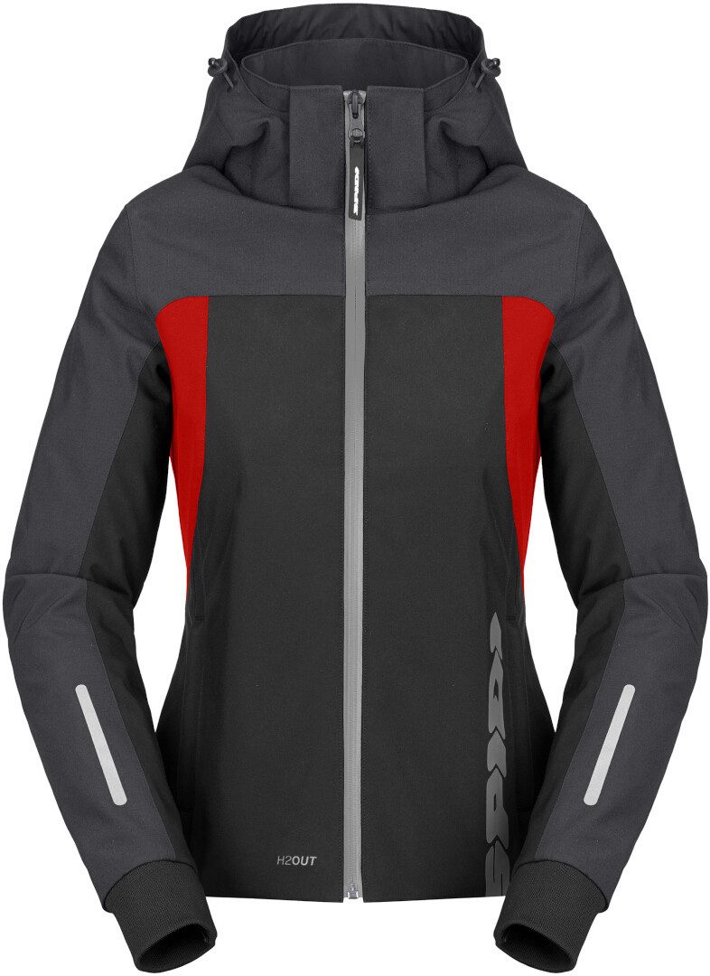 SpiDi Motorradjacke H2Out II wasserdichter Damen Motorrad Hoodie 3-Lagen-Laminat,wasserdicht