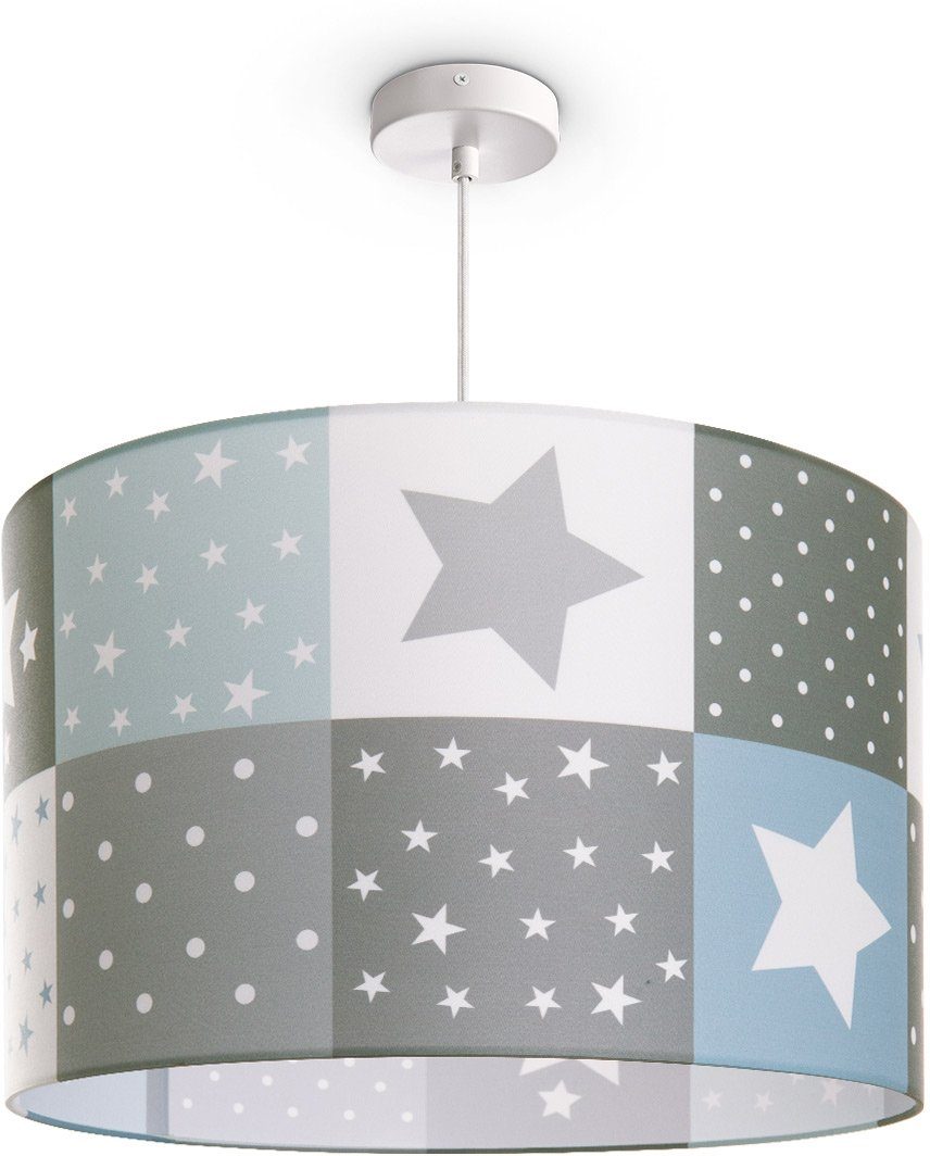 ohne Sternen LED Kinderlampe E27 Pendelleuchte Cosmo Motiv Leuchtmittel, Paco Kinderzimmer Lampe 345, Deckenlampe Home