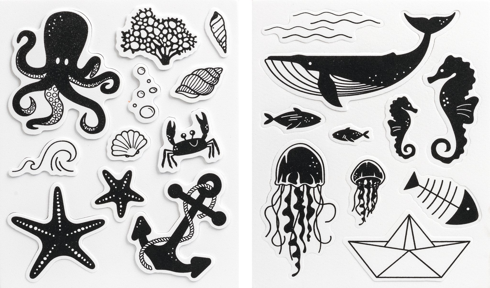 Heyda 4X Heyda 204888628 Moosg.Stempel Maritim Stempelkissen