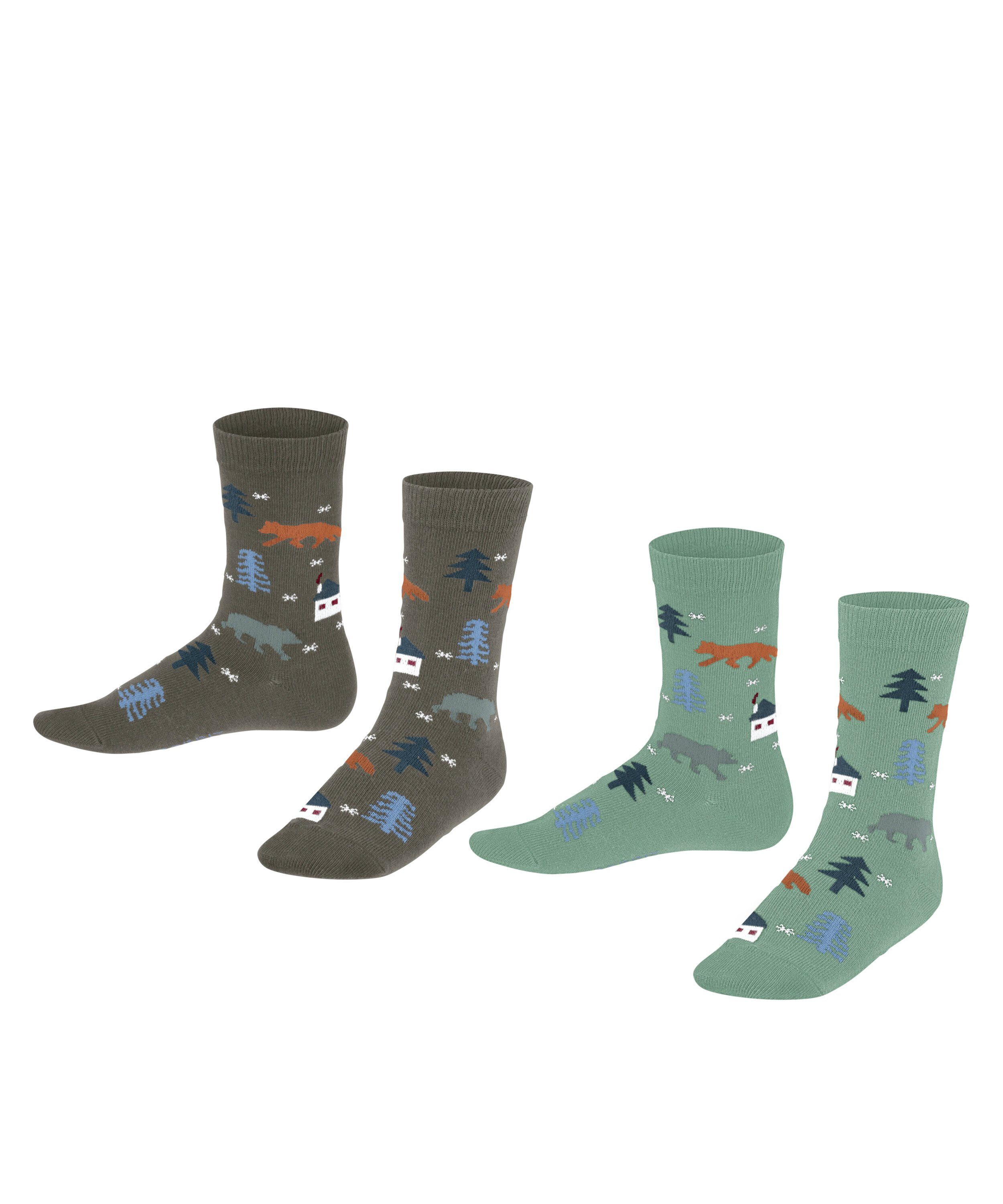 Esprit Socken Adventure 2-Pack Socken aus Biobaumwolle (2-Paar) aus Biobaumwolle