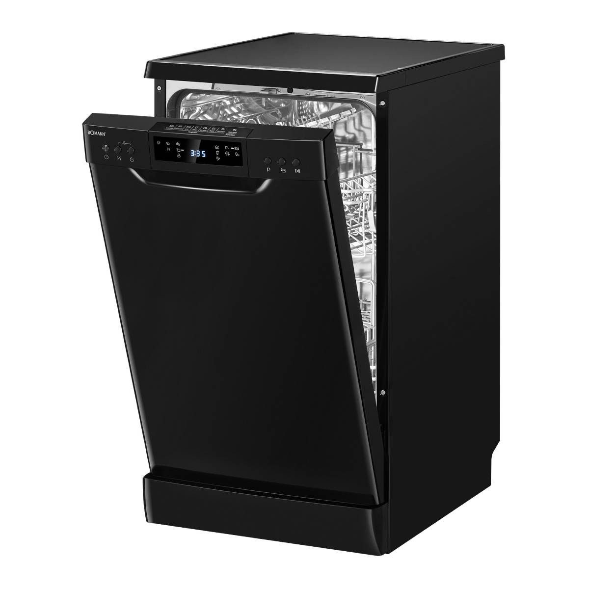 BOMANN Standgeschirrspüler GSP 7418, 45cm, 10 Maßgedecke, 7 Programme