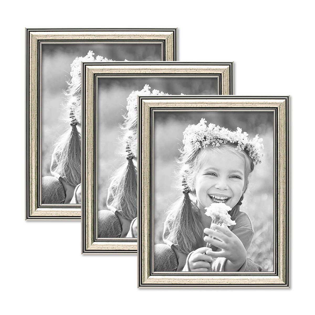PHOTOLINI Bilderrahmen 3er Set Kunststoff-Rahmen im günstig online kaufen