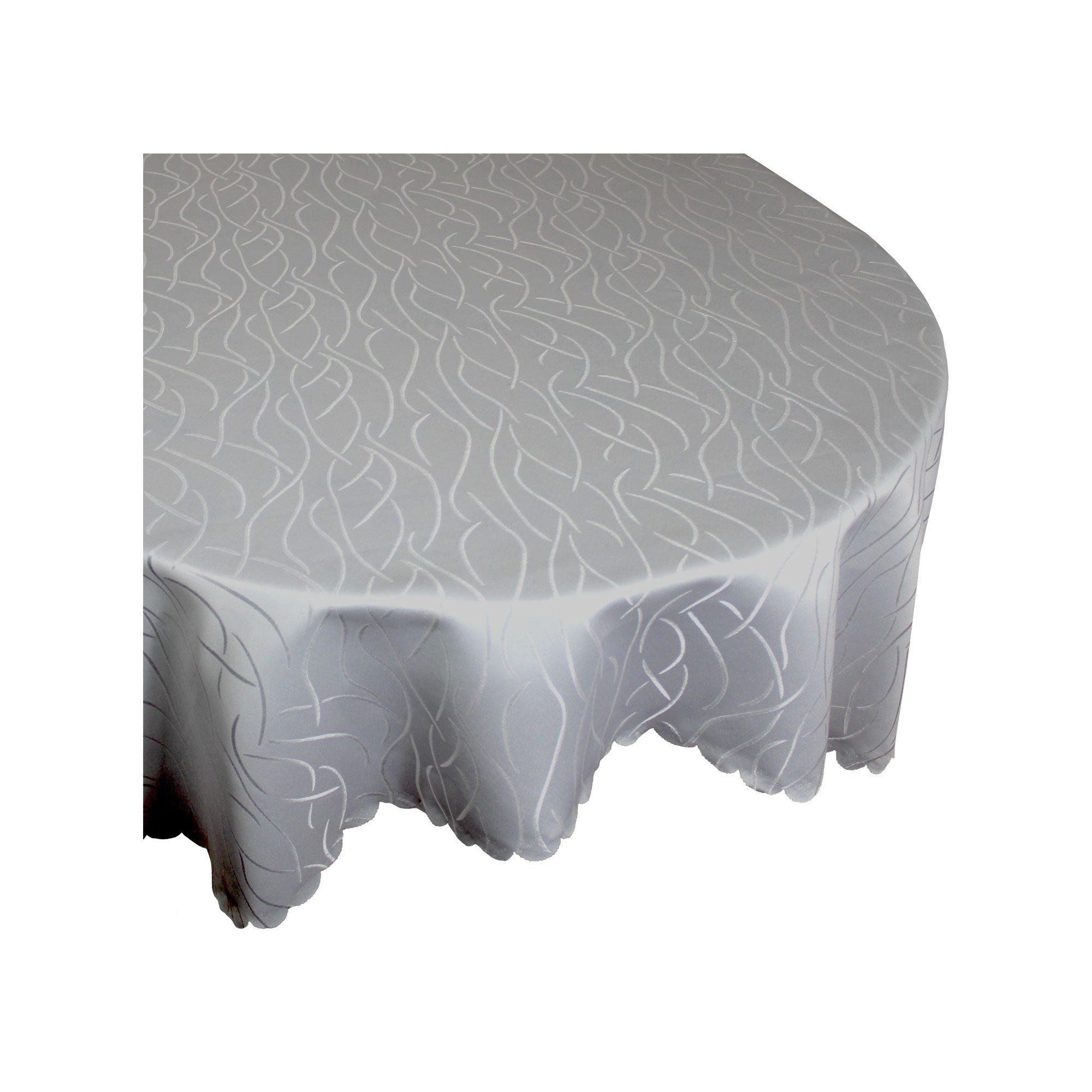 Tischdecke Tischdecke Oval Damast Streifen Tischwäsche Tischdecken