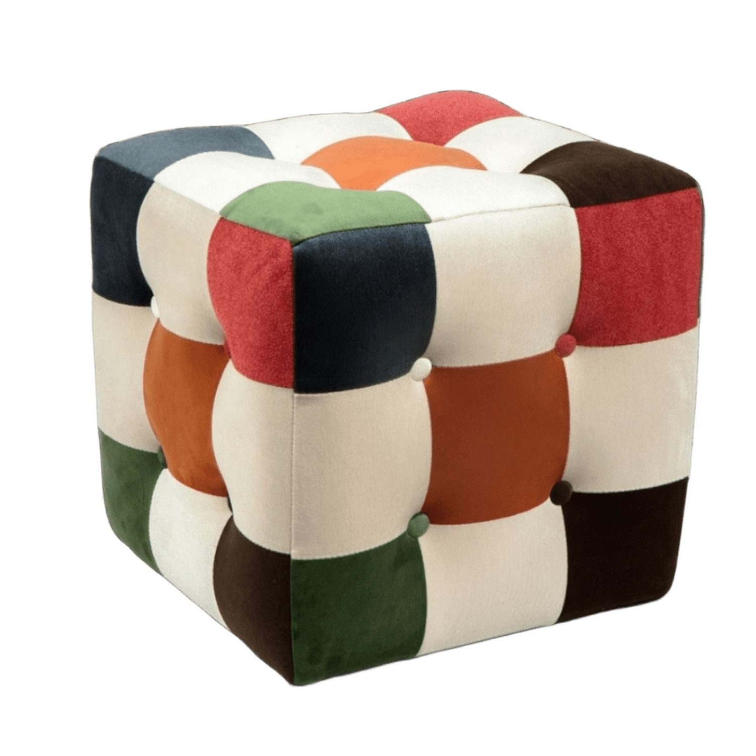 Skye Decor Pouf Patchwork (1-St), Gemusterter Polsterpouf