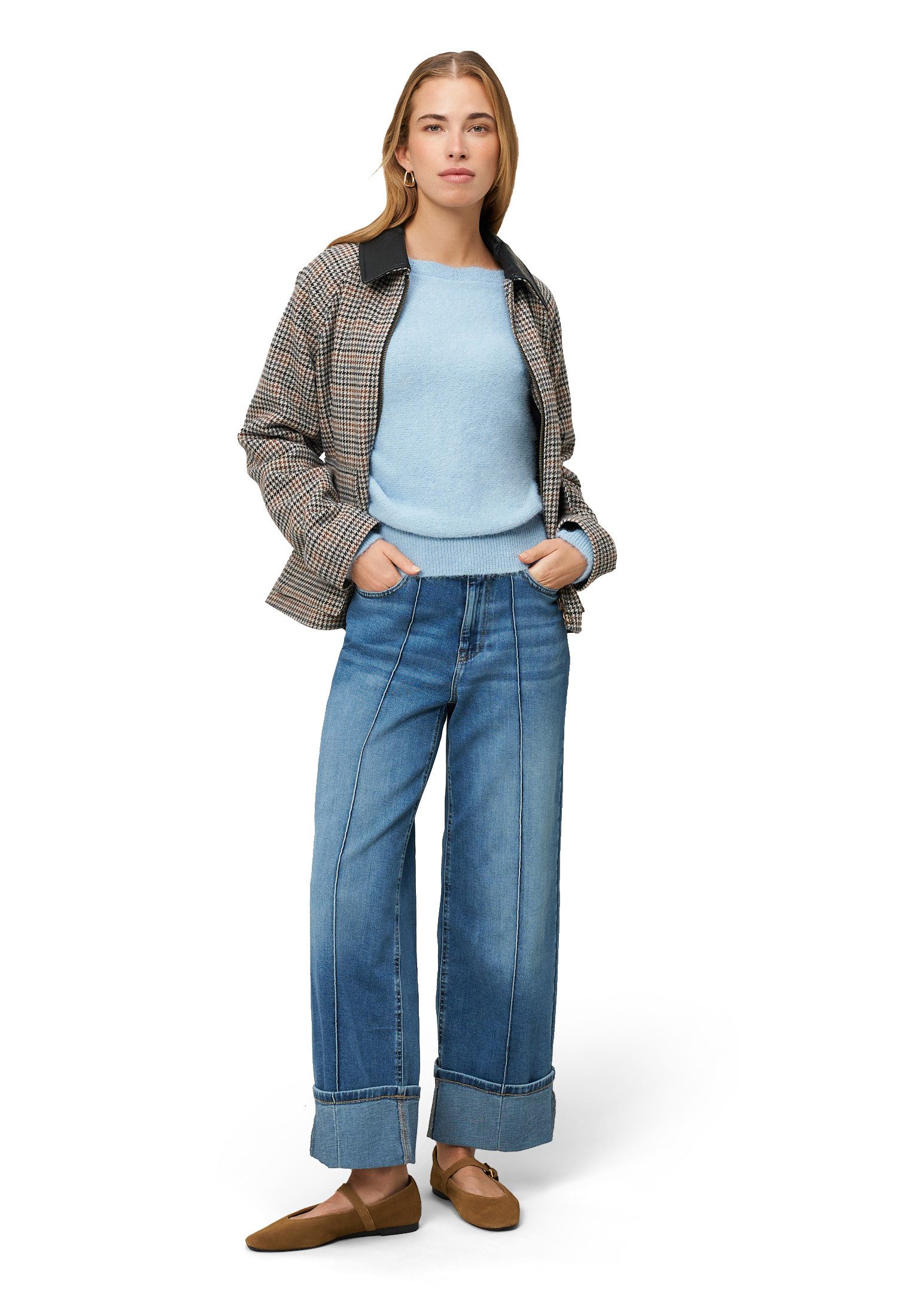 Zero Strickpullover Damen mit U-Boot Ausschnitt (1-tlg) Plain/ohne Details