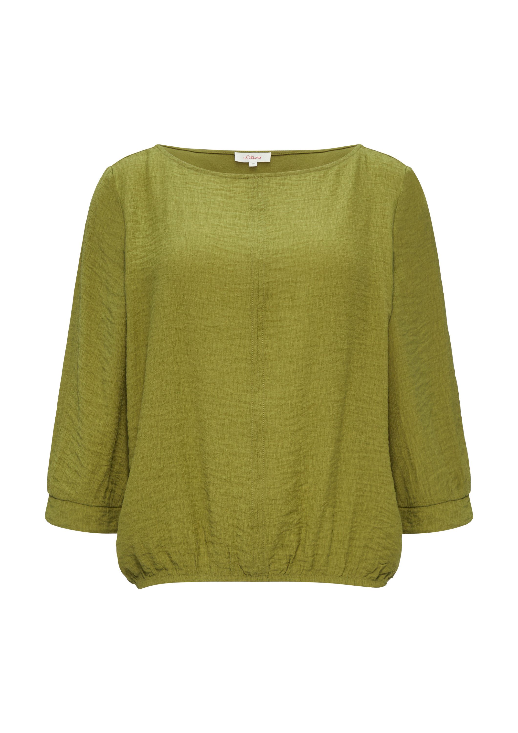 s.Oliver 3/4-Arm-Shirt T-Shirt Fabricmix-Shirt im Relaxed günstig online kaufen
