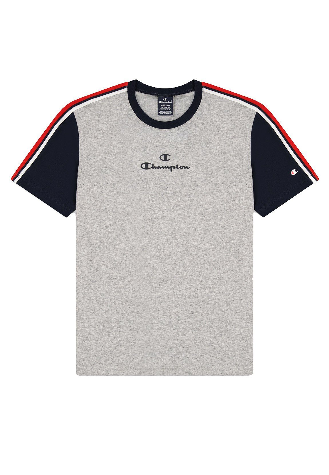 Champion T-Shirt Champion Herren T-Shirt 218768 EM021 NOXM NNY Grau
