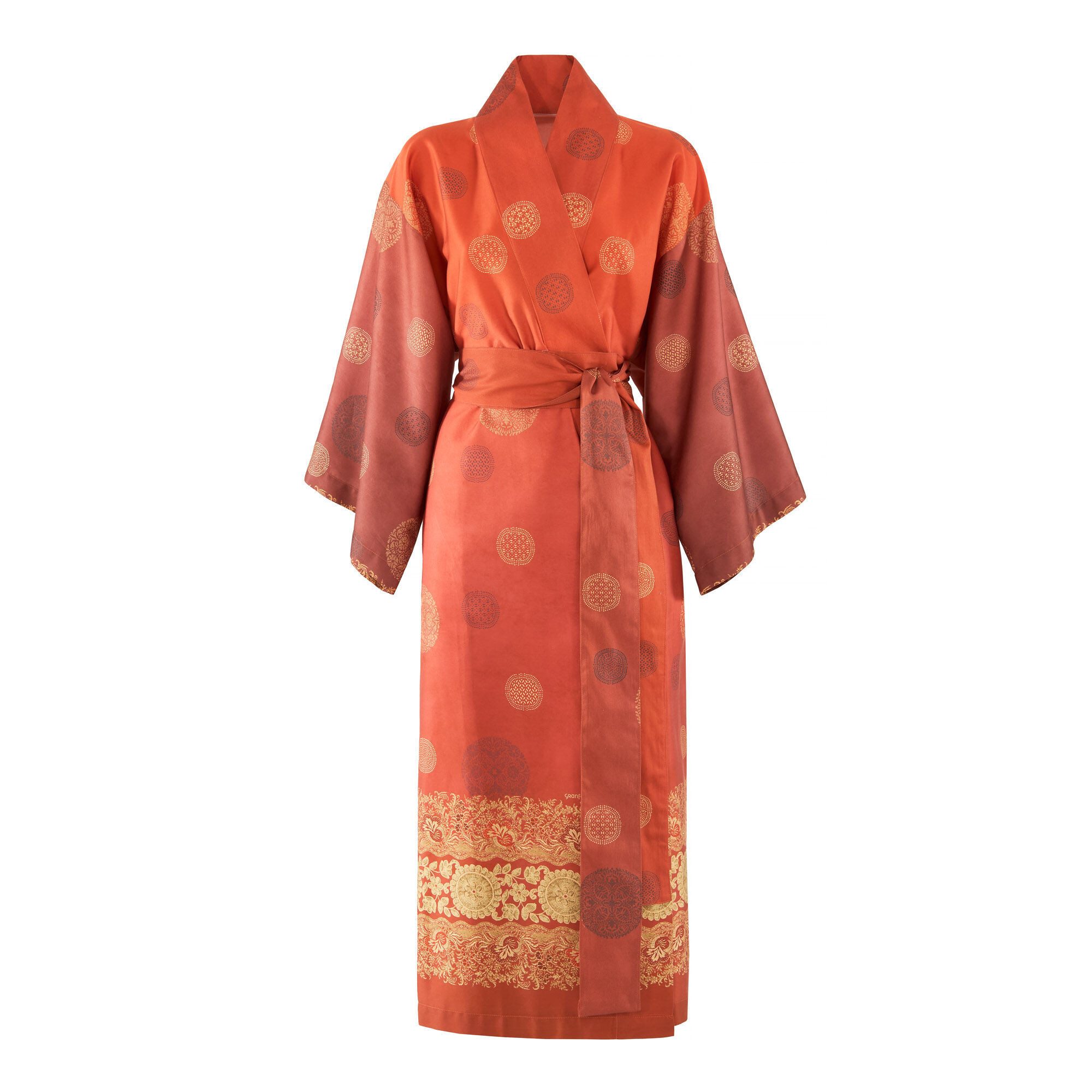 Bassetti Kimono PALLAVICINO, midi, Baumwolle, Gürtel, günstig online kaufen
