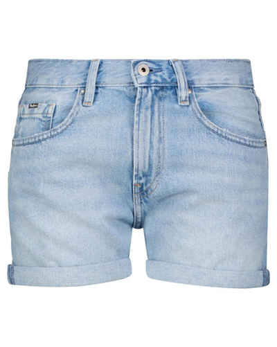 Pepe Jeans Shorts Damen Jeansshorts MABLE Straight Fit (1-tlg)
