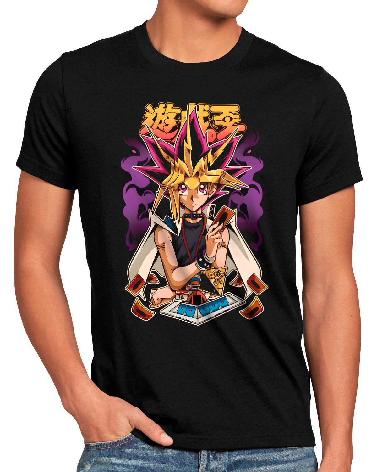 yugi japan Pride Pharaoh style3 anime Herren T-Shirt Yu-Gi-Oh manga muto Print-Shirt