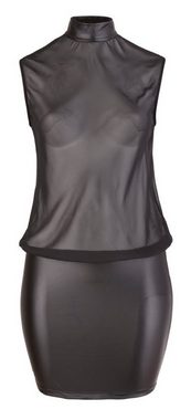 Cottelli CURVES Minikleid Cottelli CURVES - Kleid transparent schwarz XL