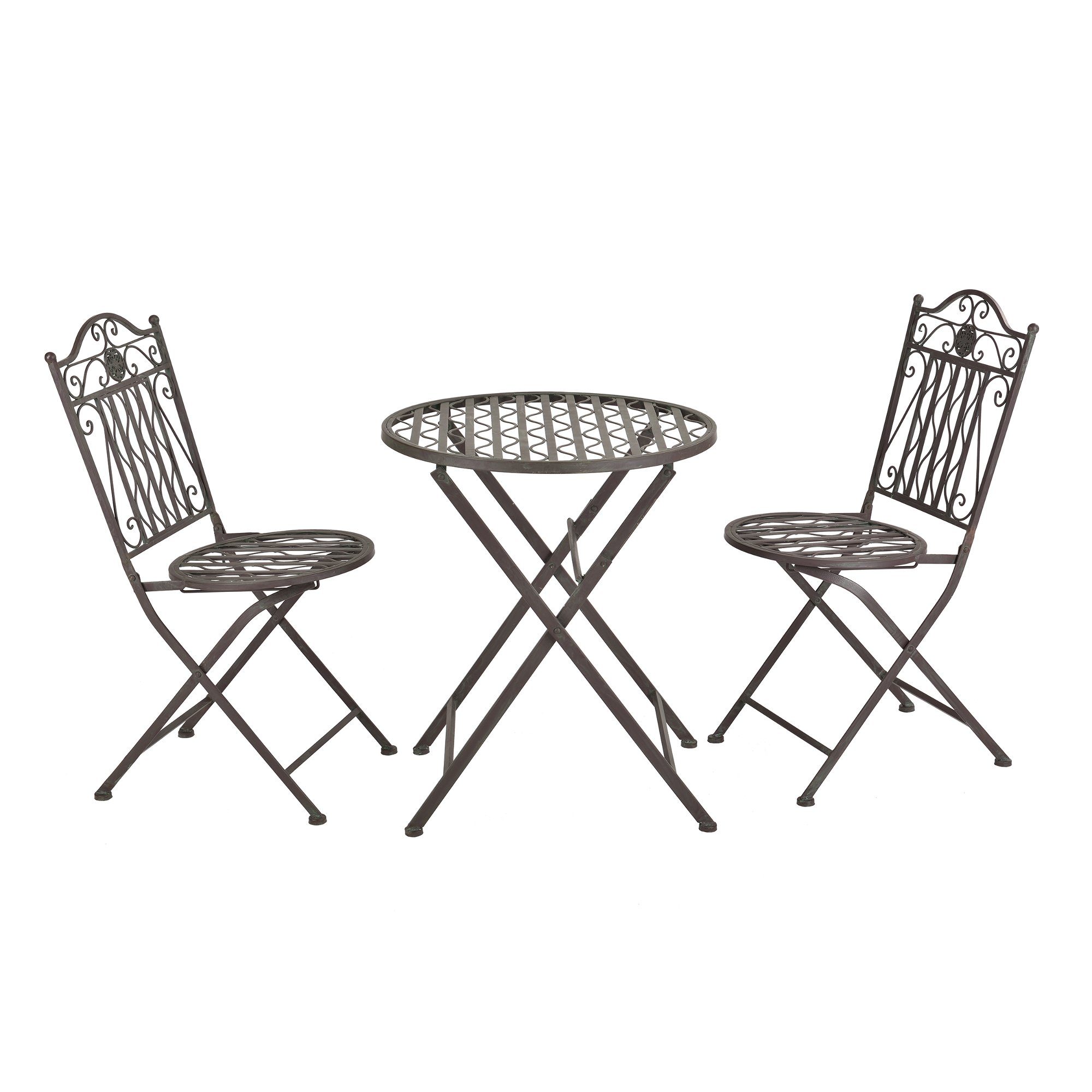 en.casa Balkonset, (3-tlg., Tisch mit 4 günstig online kaufen