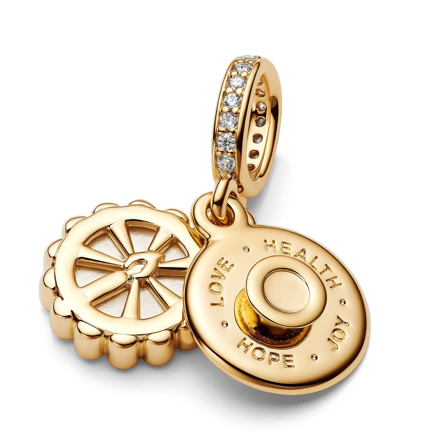 Pandora Bead 763787C01, Anhänger Geburtstagskuchen Goldfarben