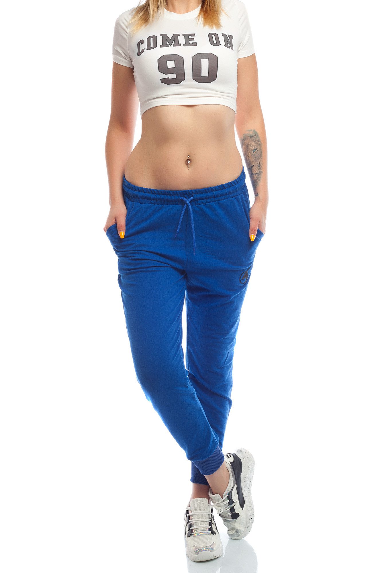 Bongual Sweathose Loungehose Jogginghose mit Logostickerei günstig online kaufen