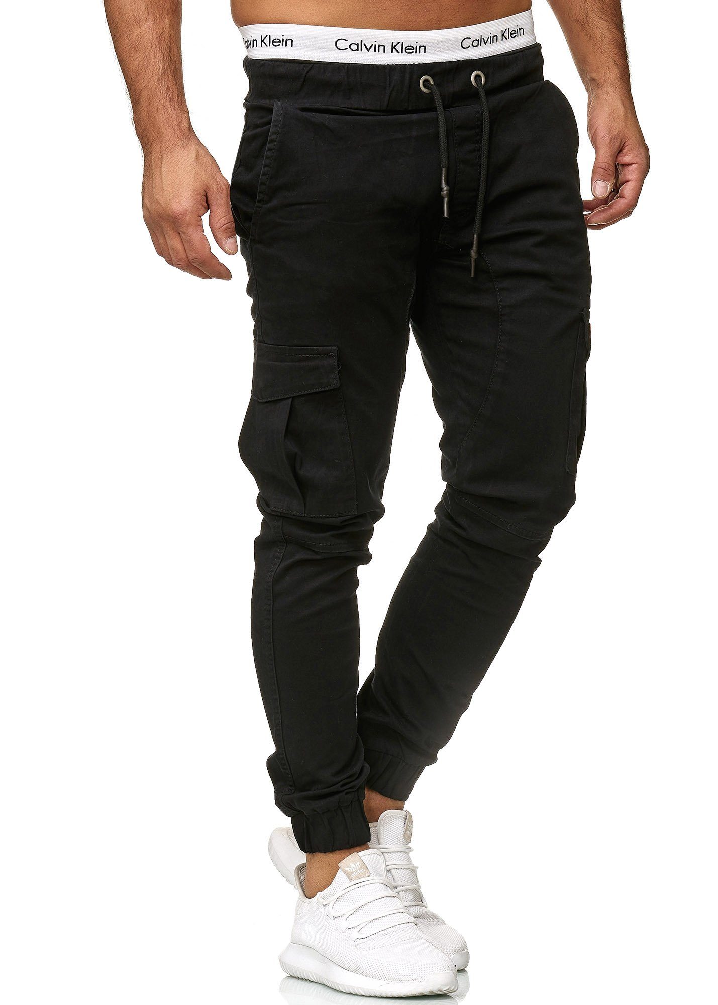 Schwarz Pants, Slim Fit, Code47 (1-tlg) Jeans, Herren Code47 Chino Slim-fit-Jeans