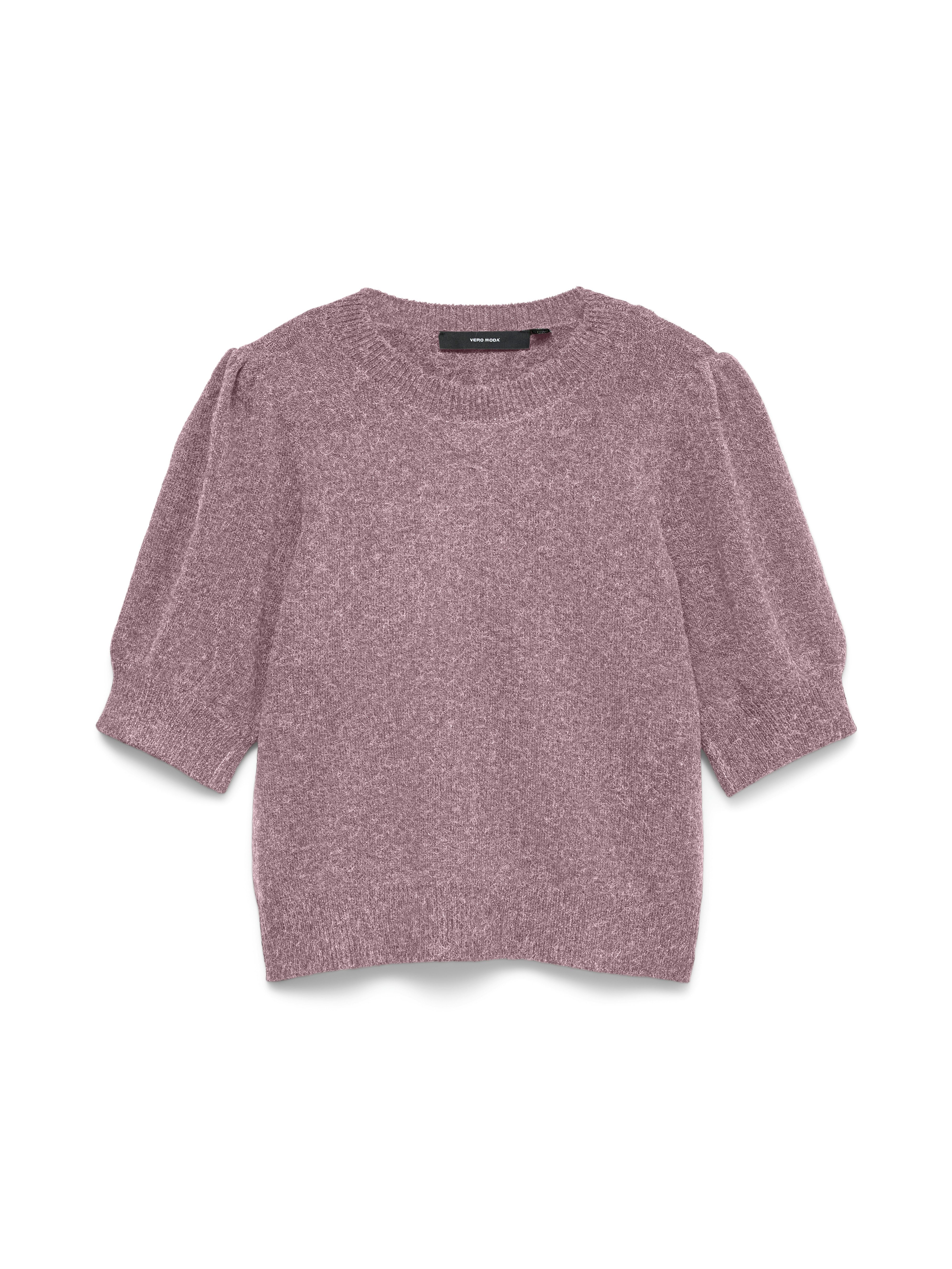 Vero Moda Rundhalspullover VMDOFFY 2/4 O-NECK PULLOVER GA NOOS Materialmix, regular fit