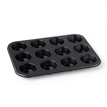 CUCAP Backblech für Muffins & Cupcakes 2-tlg. mit Zentrierhilfe, (HINWEIS: Set beinhaltet keine Backförmchen für Füllungen), Cupcakes & Muffins noch einfacher backen!