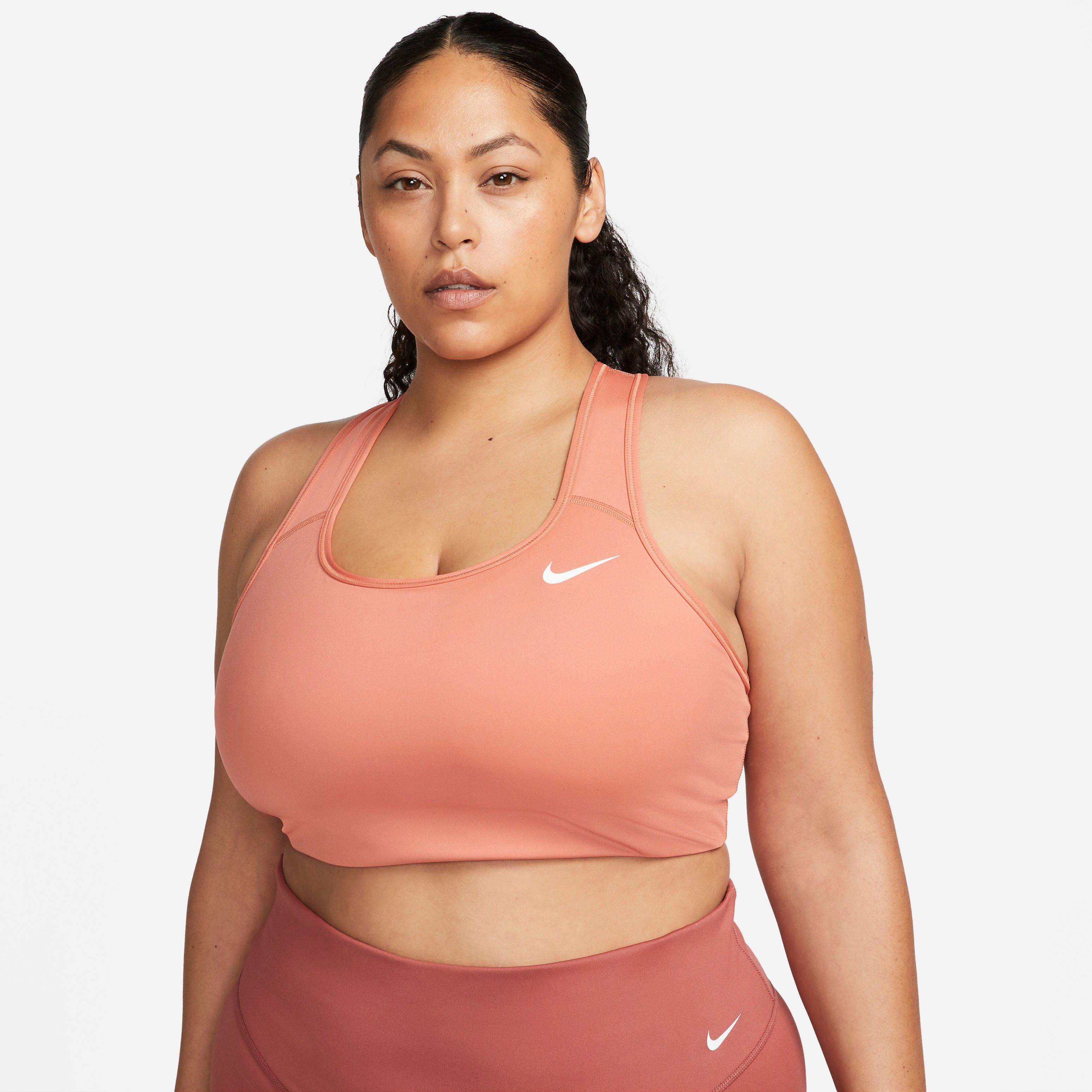 Nike Sport-BH »Dri-FIT Swoosh Women's Medium-Support Non-Padded Sports Bra  (Plus Size)« online kaufen | OTTO